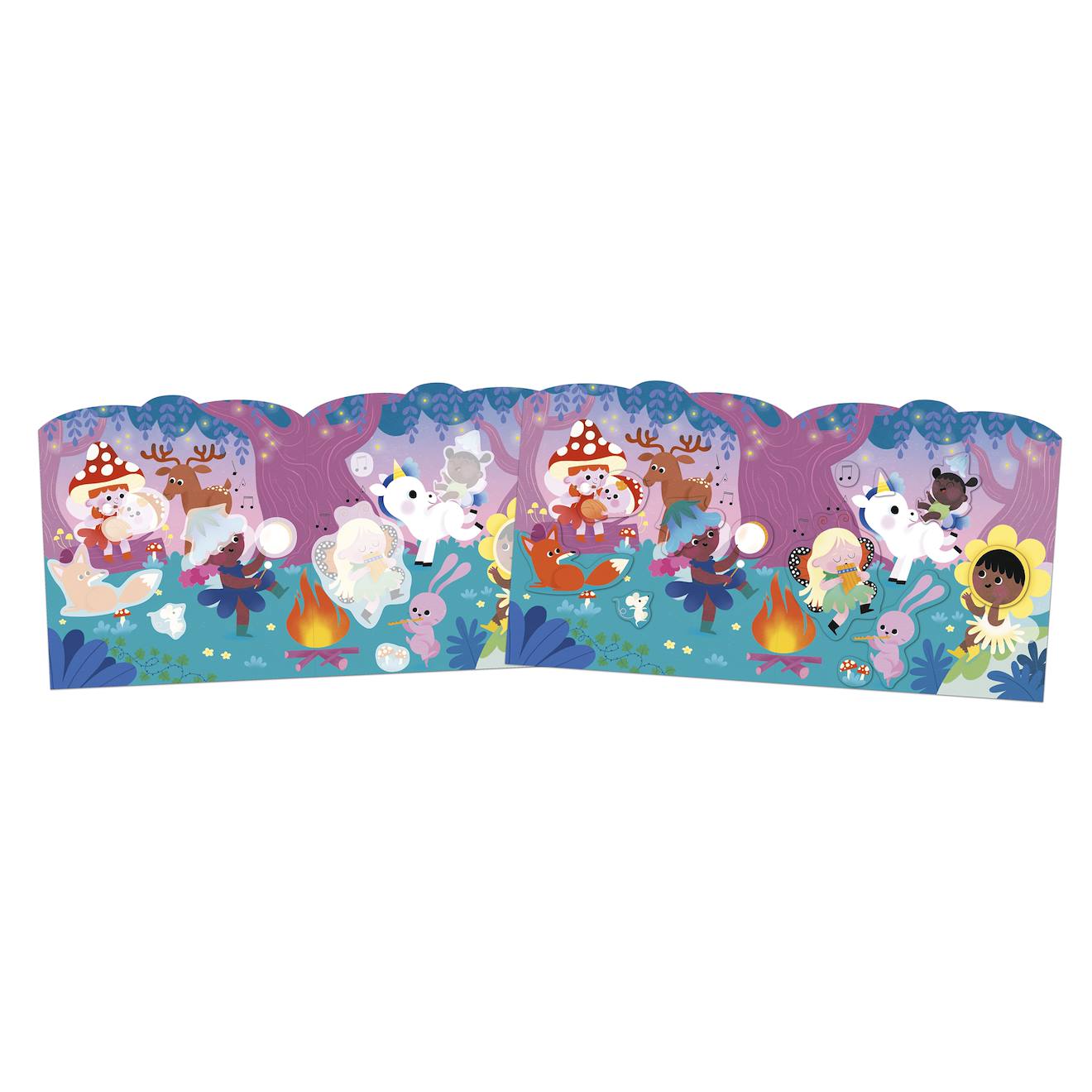 Stickers au pays magique dès 18 mois multicolore