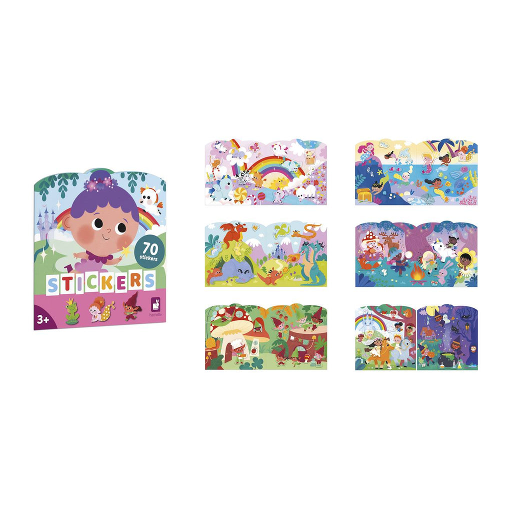 Stickers au pays magique dès 18 mois multicolore