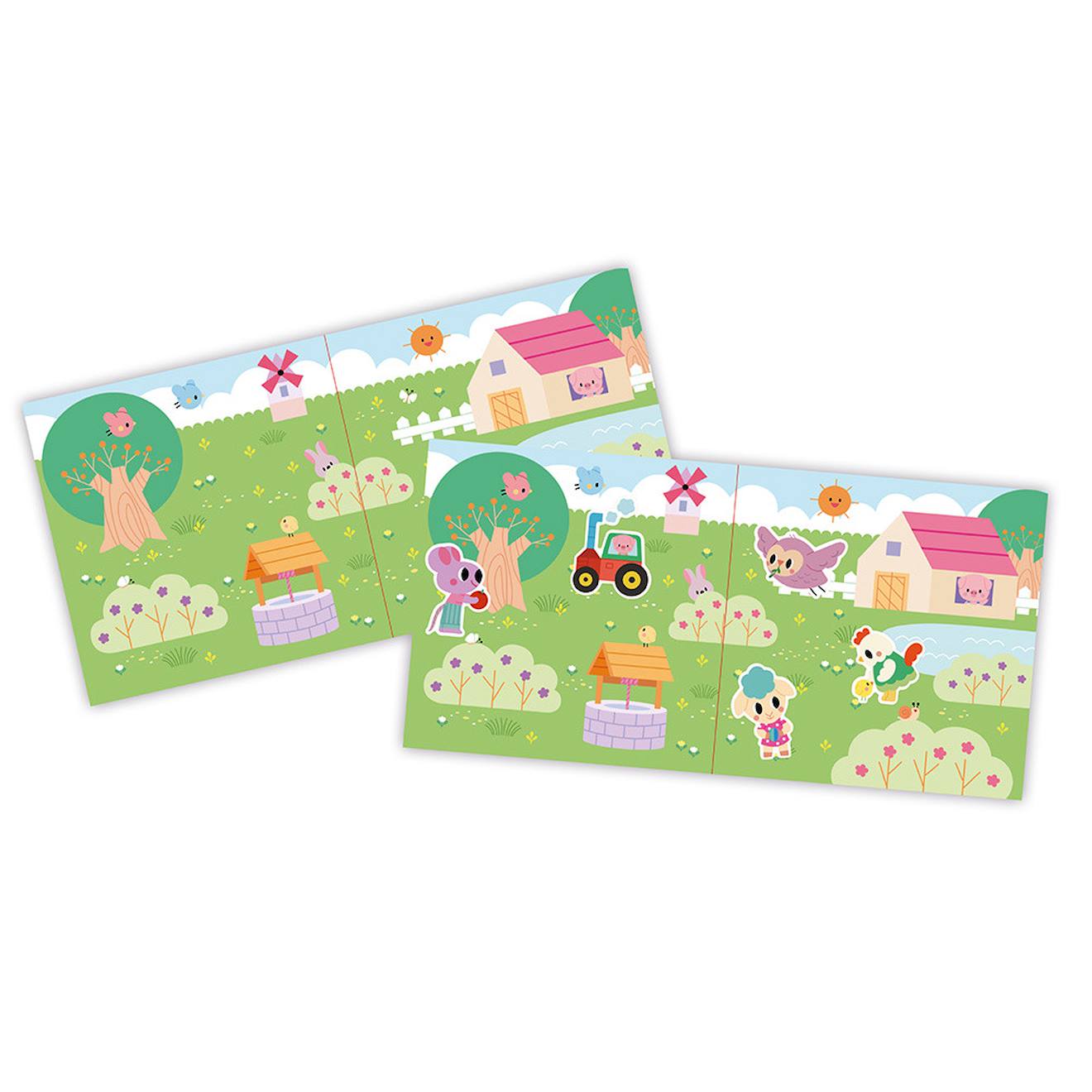 Stickers épais et repositionnables multicolore