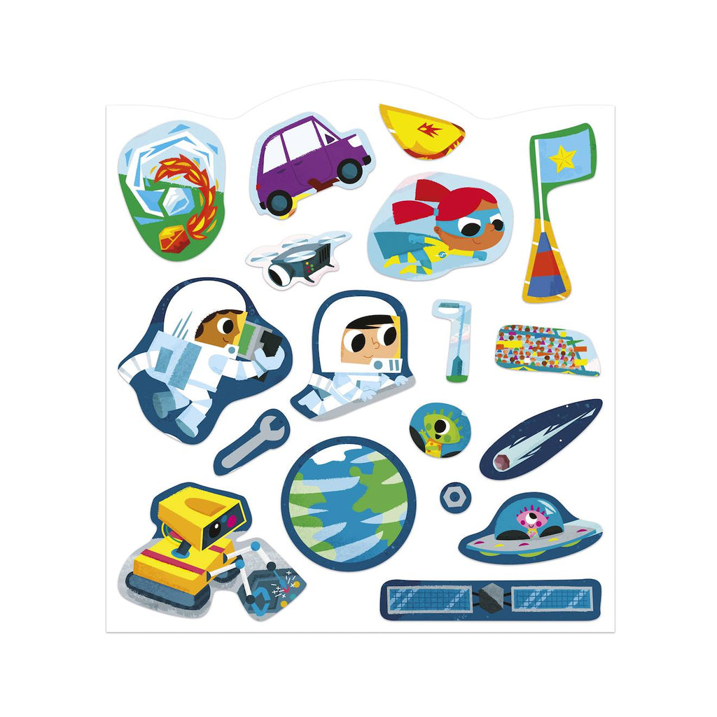 Stickers les aventuriers dès 18 mois multicolore