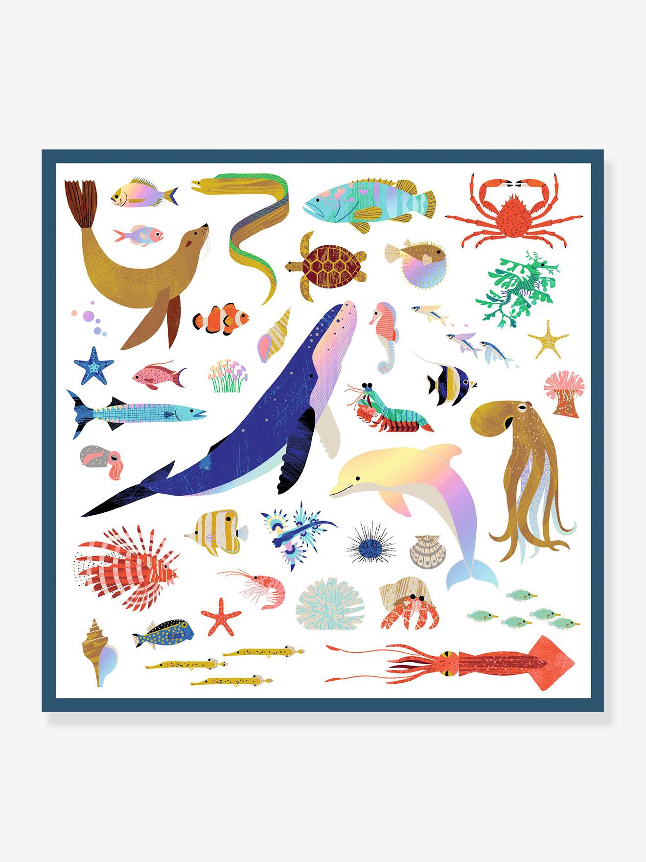 Stickers océan - bleu