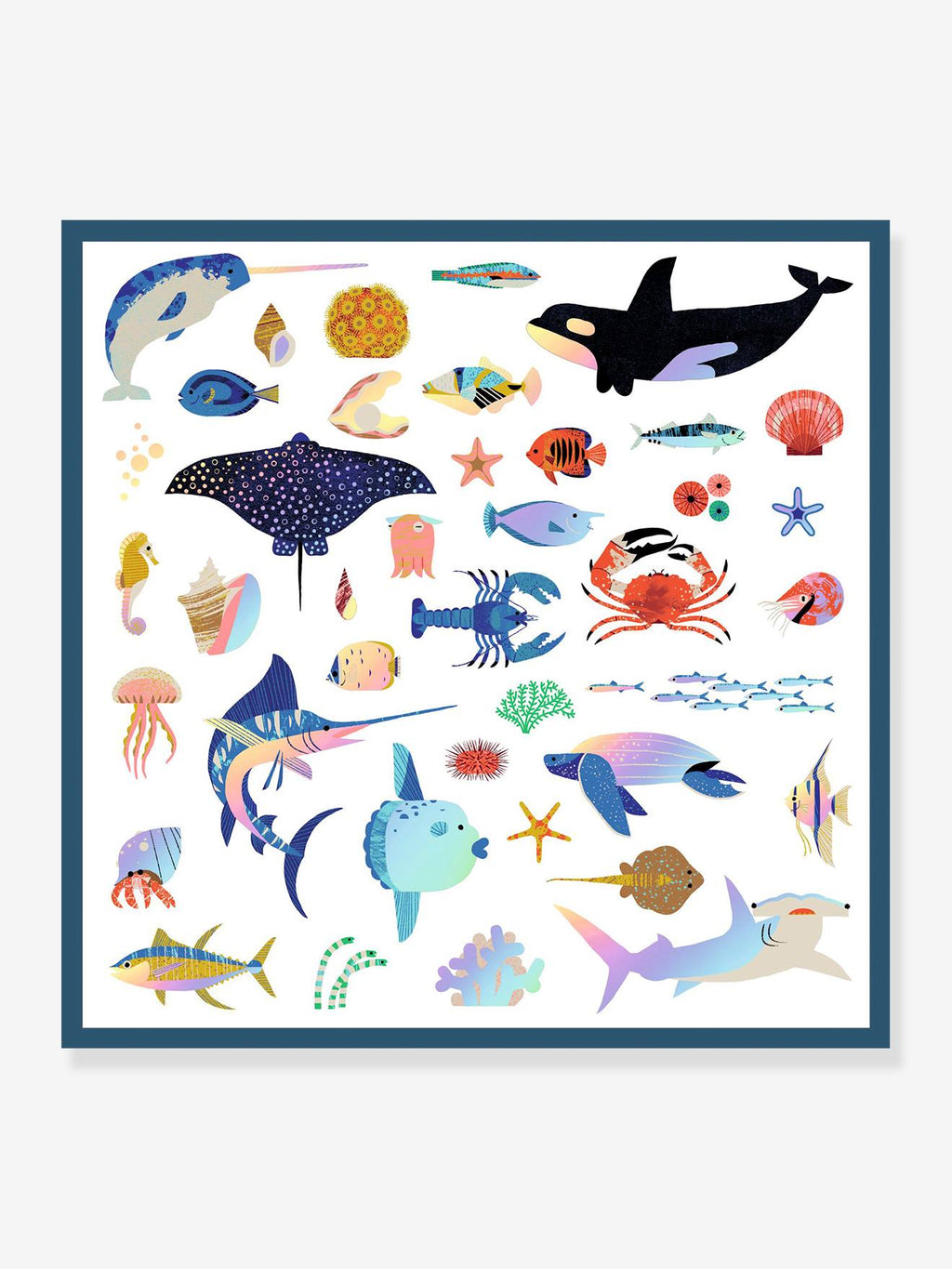 Stickers océan - bleu