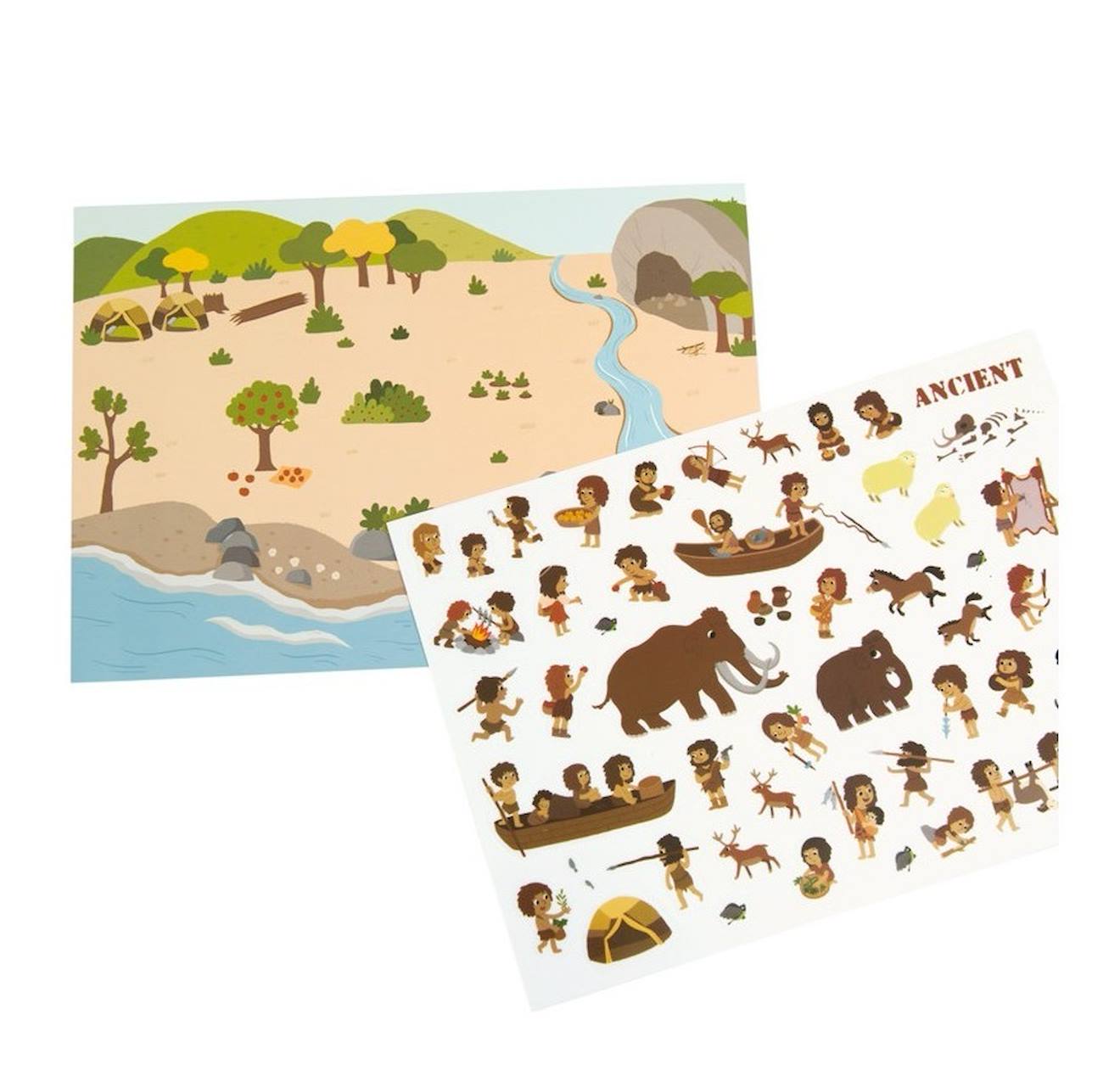 Stickers repositionnables civilisations orange