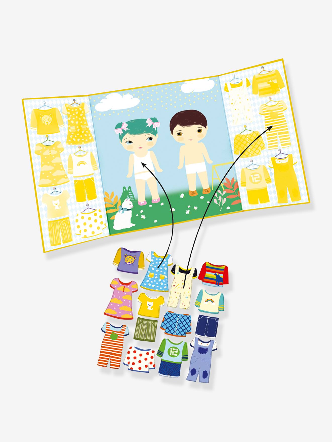 Stickers repositionnables jaune
