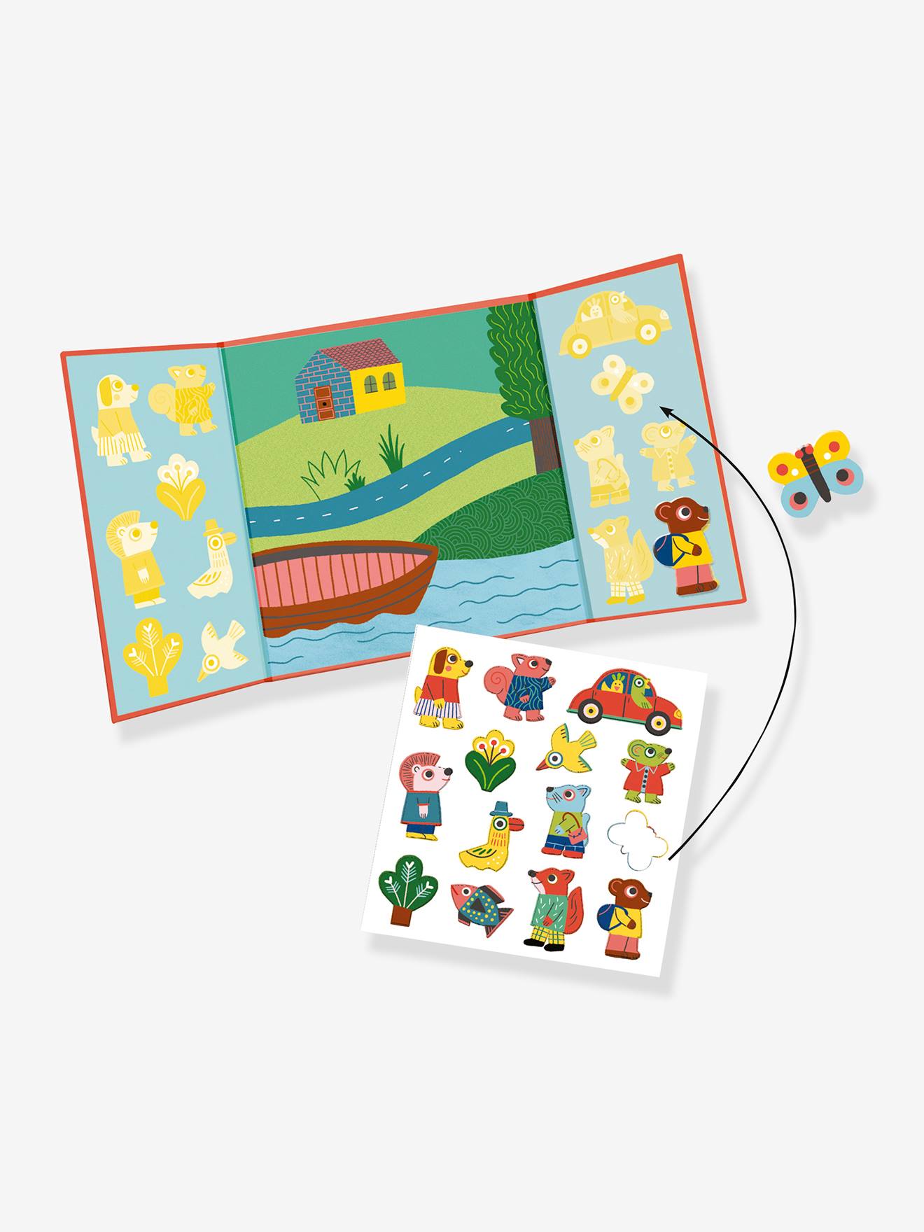 Stickers repositionnables rouge