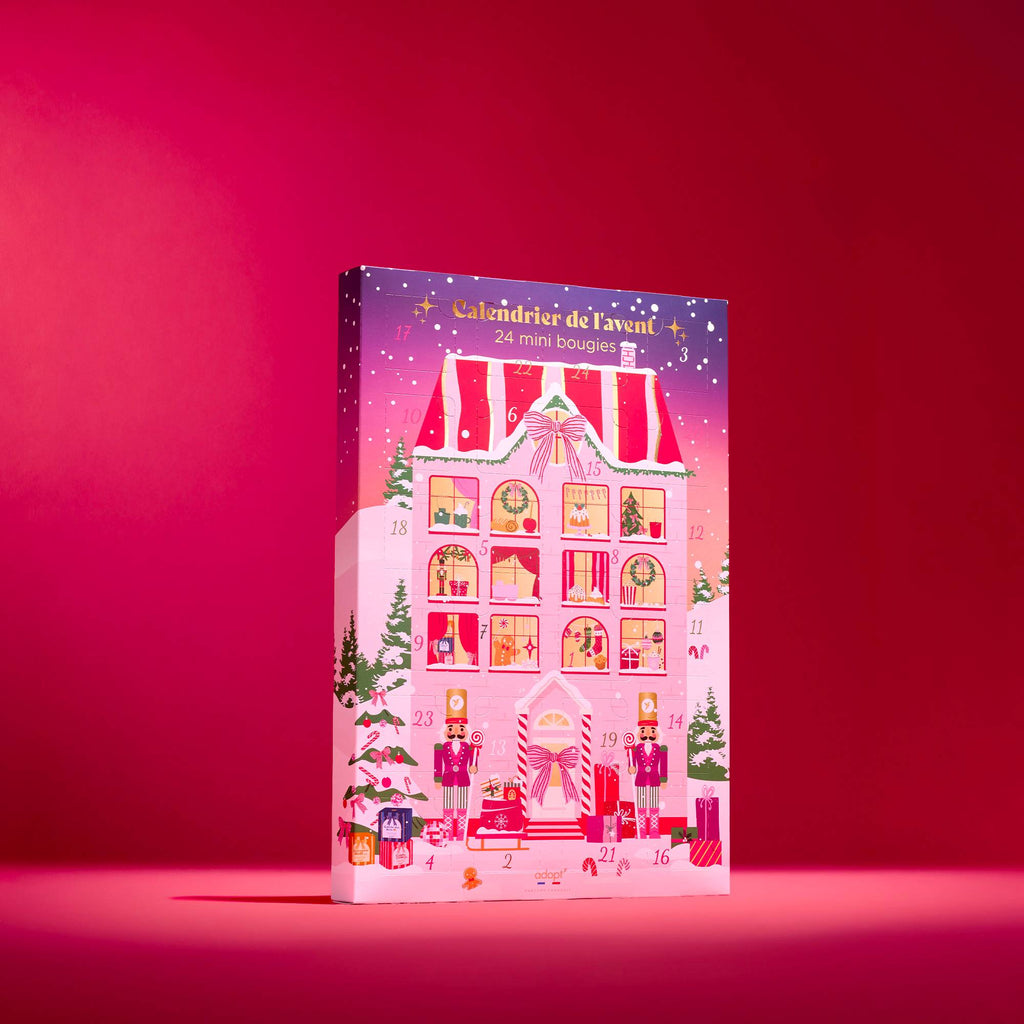 Coffret du calendrier de l'Avent bougies Adopt 2026 La Maison de Noël