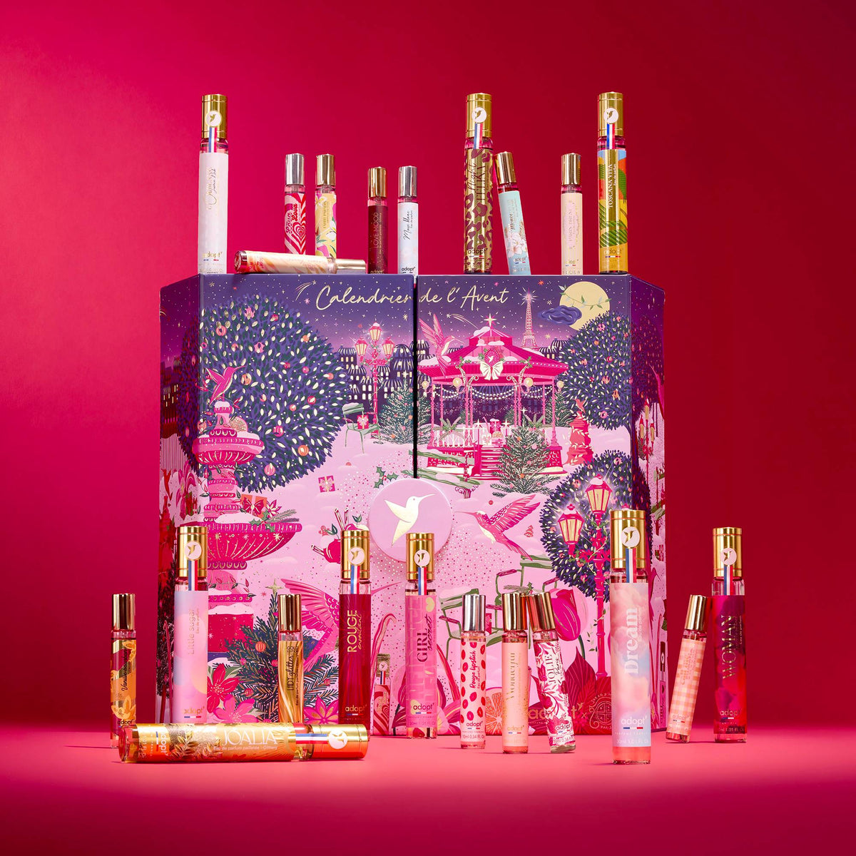 Calendrier de l'Avent Adopt 2026 Rendez-vous au Jardin d'Hiver et ses flacons de parfum