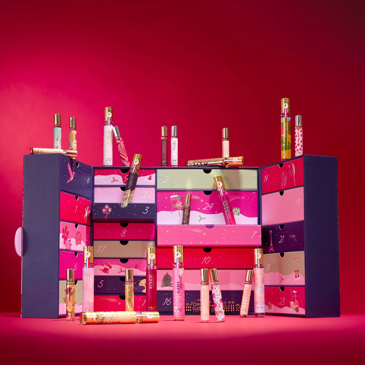 Calendrier Adopt 2026 Jardin d'Hiver ouvert avec les eaux de parfum 10 ml et 30 ml