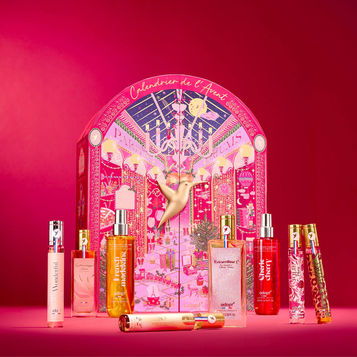 Calendrier de l'Avent Adopt 2026 Flânerie dans la Galerie Dorée et ses flacons de parfum