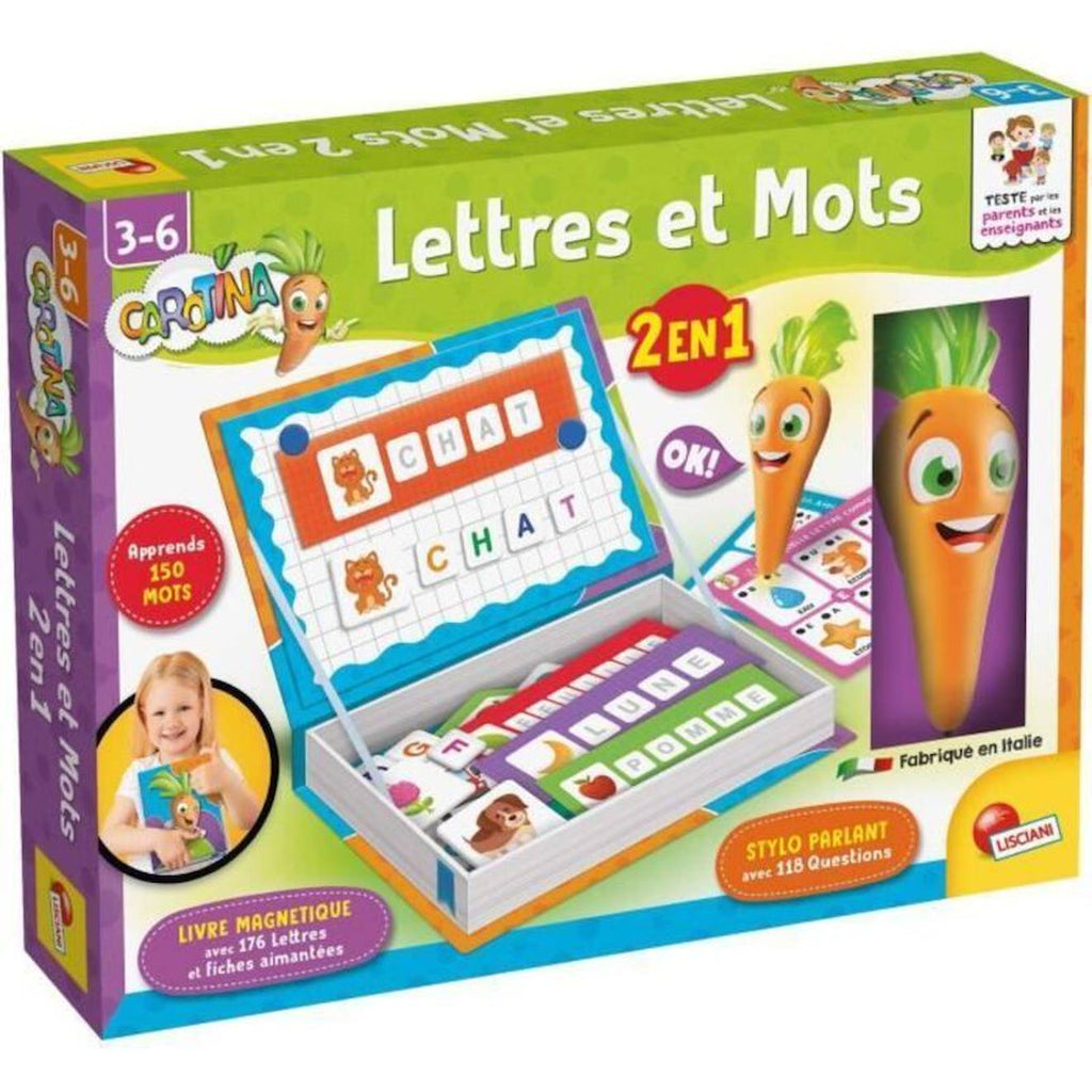 Stylo parlant et jouets magnétiques - carotina - apprentissage ludique multicolore