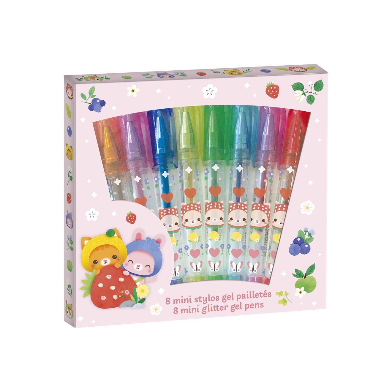 Stylos gel pailletés enfants multicolore
