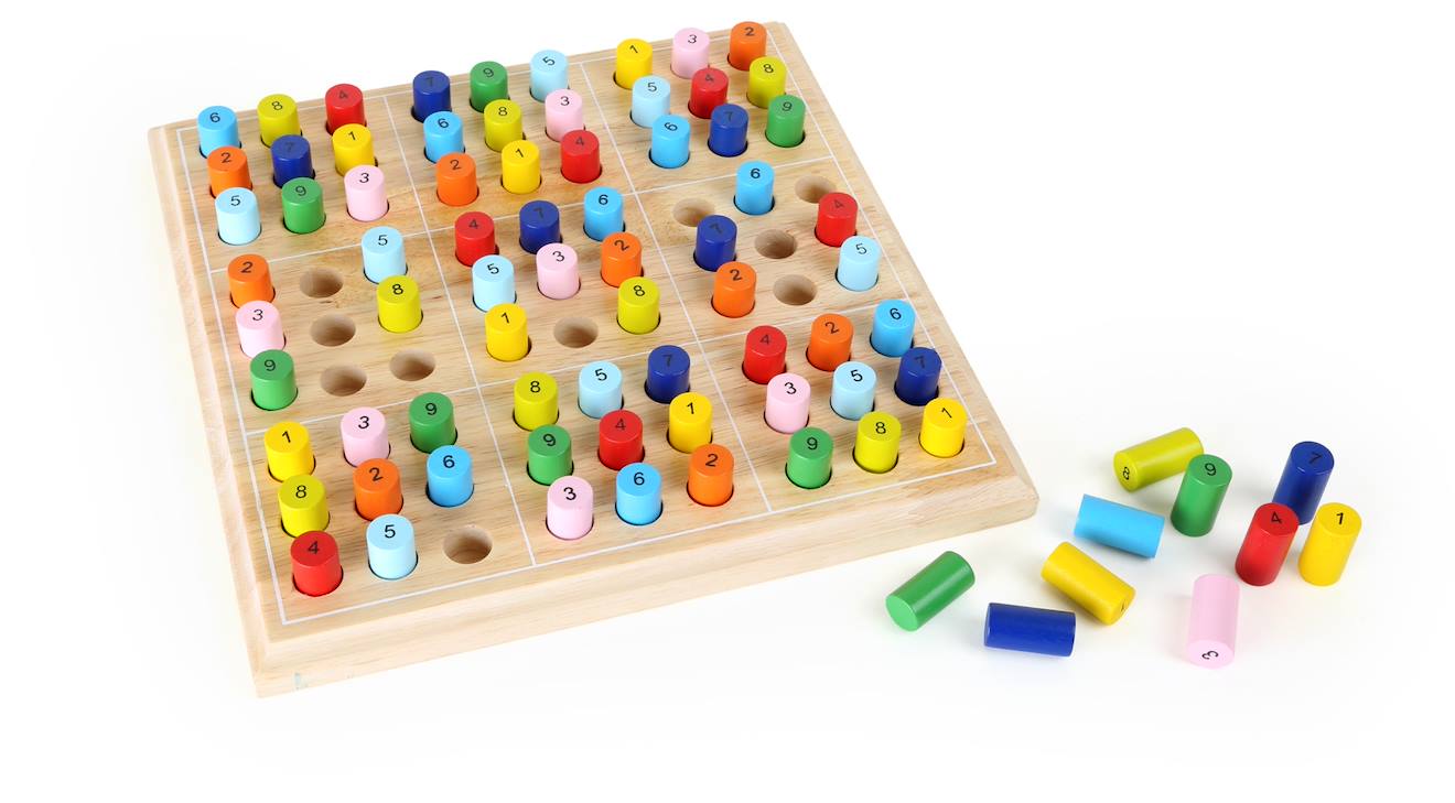 Sudoku coloré beige