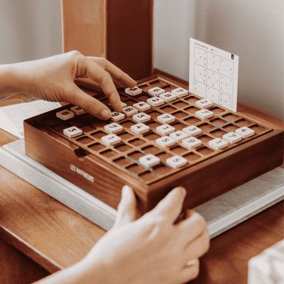 Jeu Sudoku en bois