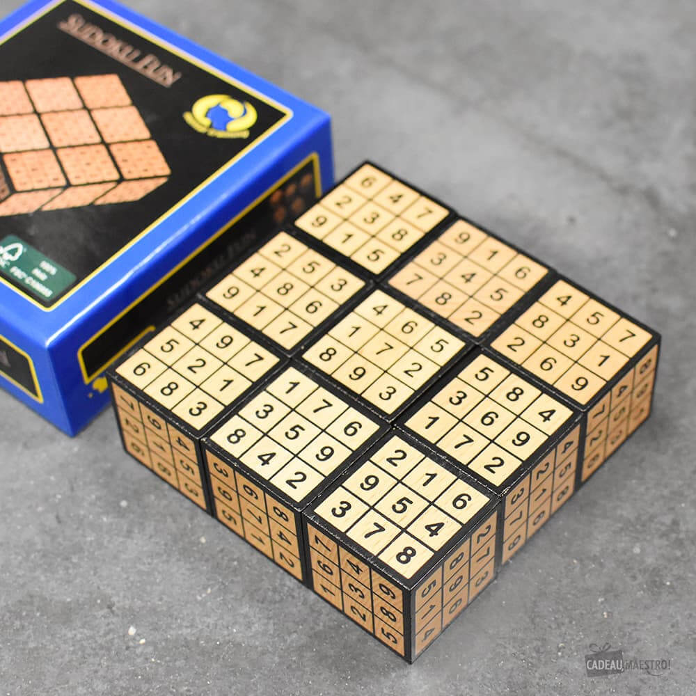 Sudoku Cube en Bois - Casse-Tête