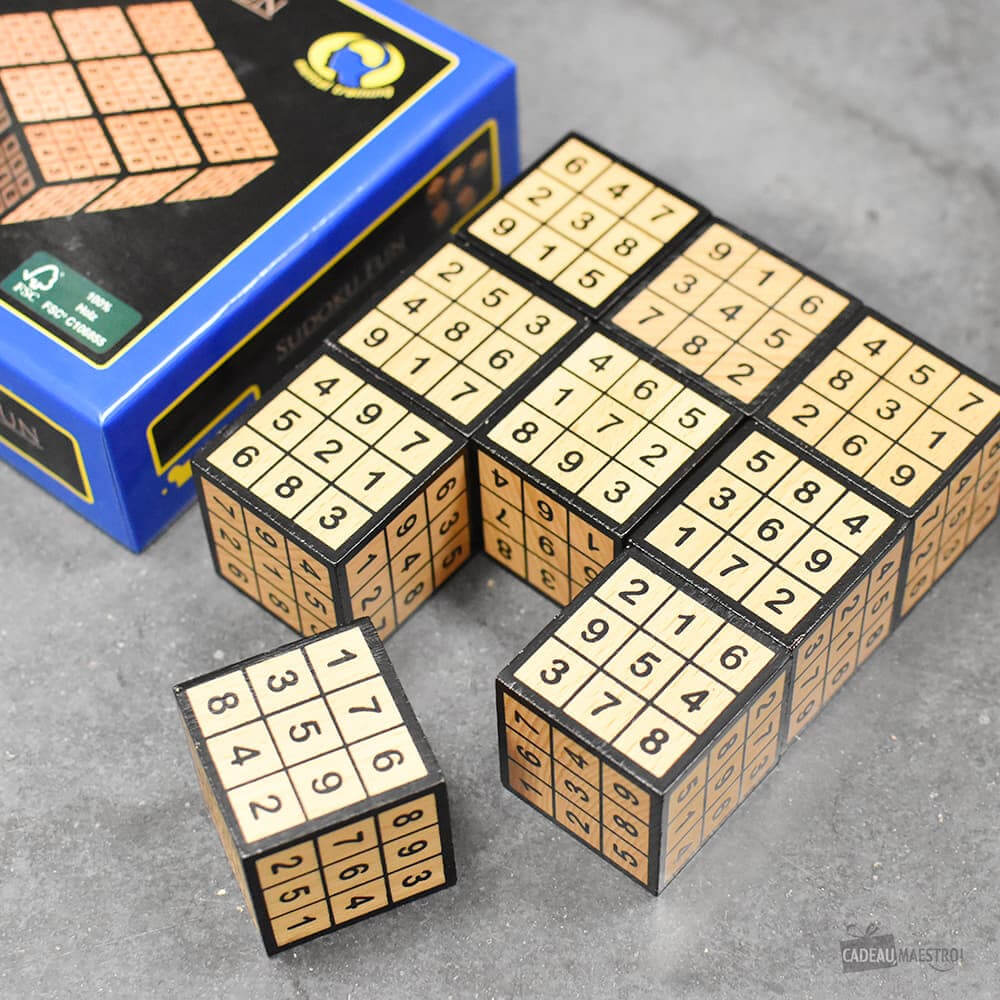 Sudoku Cube en Bois - Casse-Tête