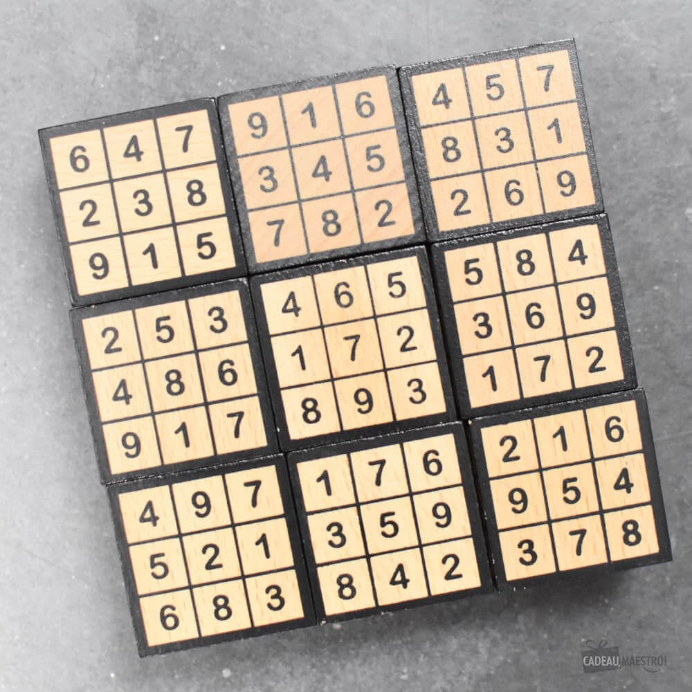 Sudoku Cube en Bois - Casse-Tête