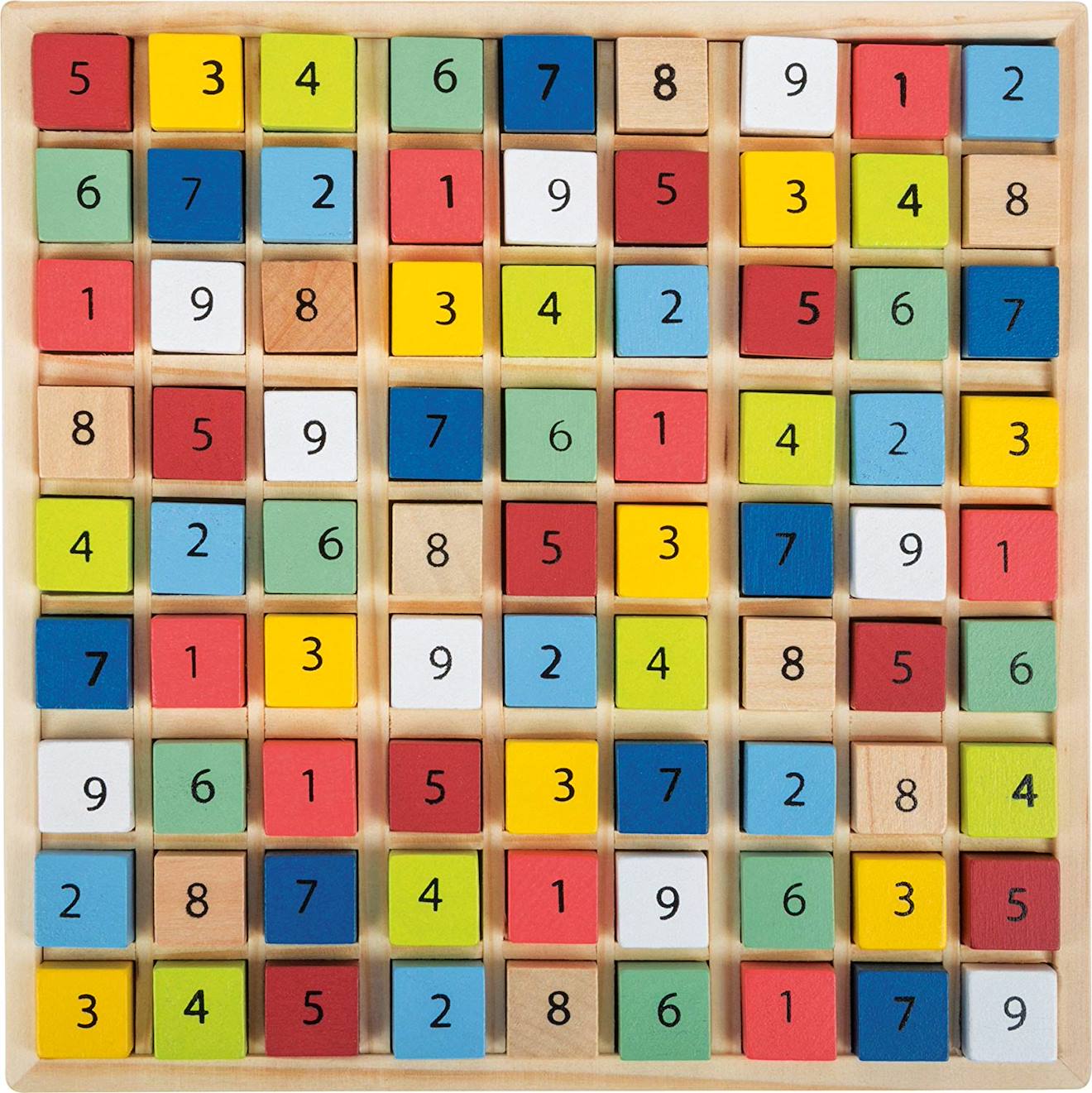 Sudoku multicolore beige