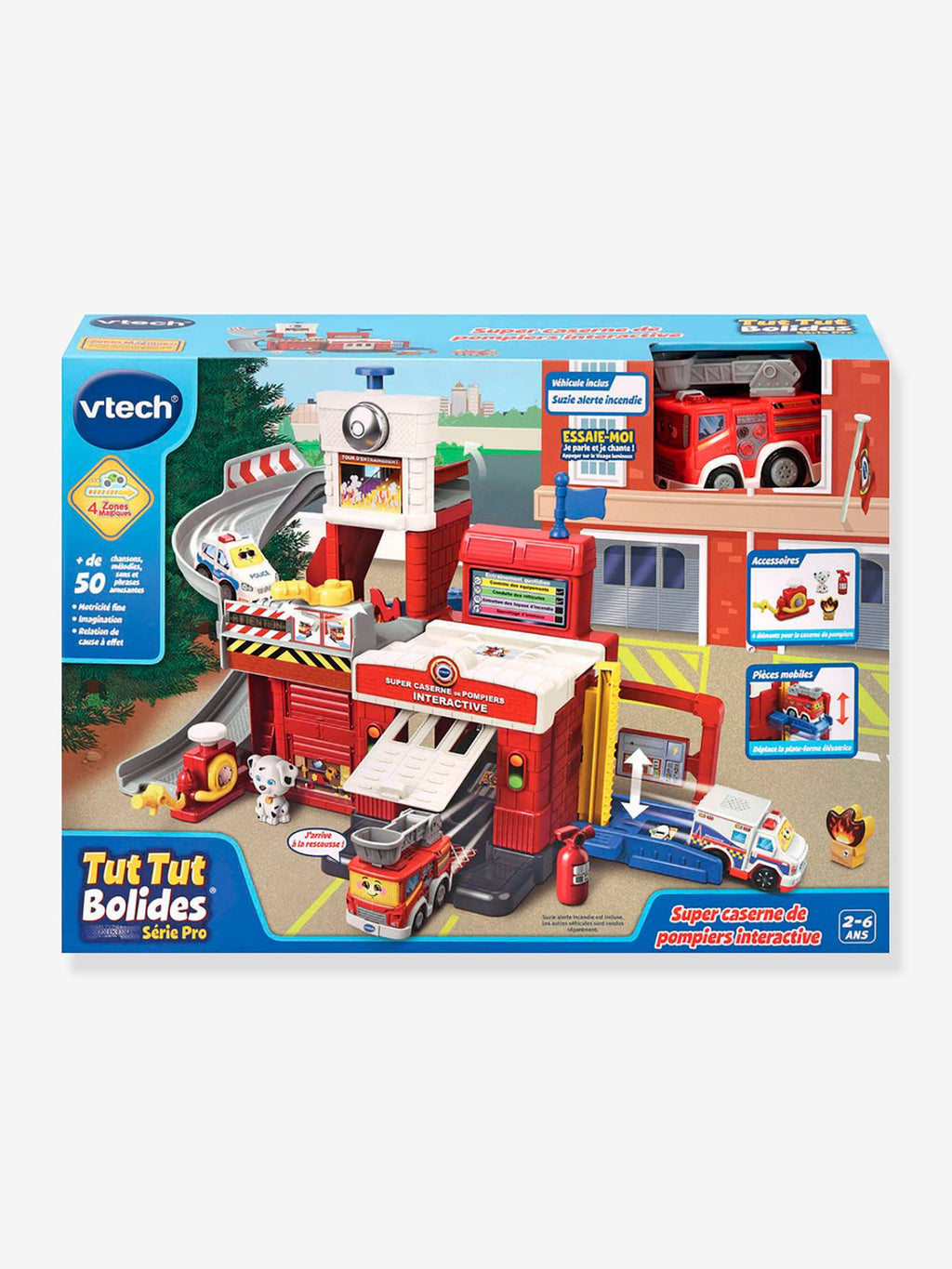 Super caserne de pompiers interactive - multicolore