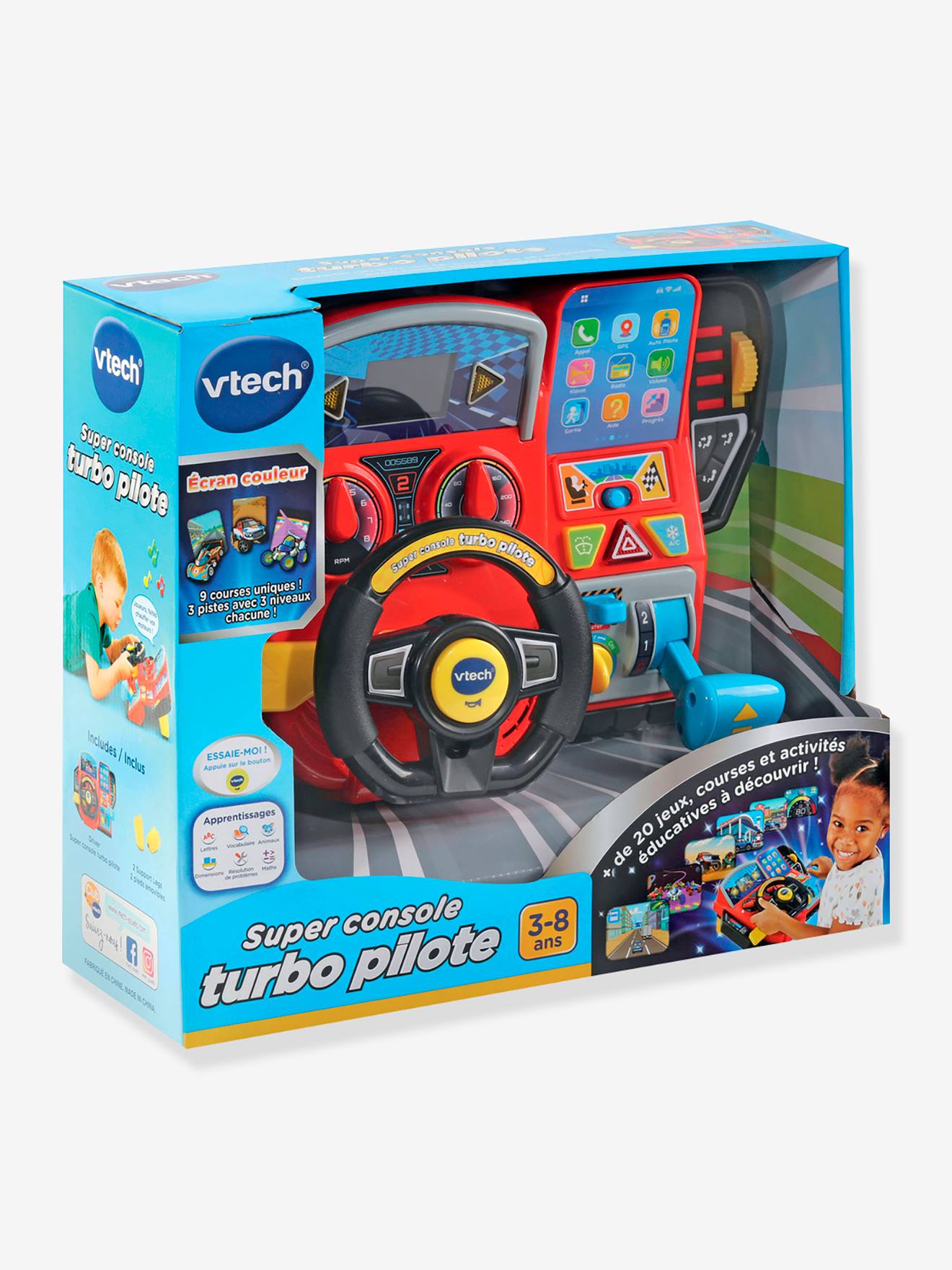 Super console turbo pilote - multicolore