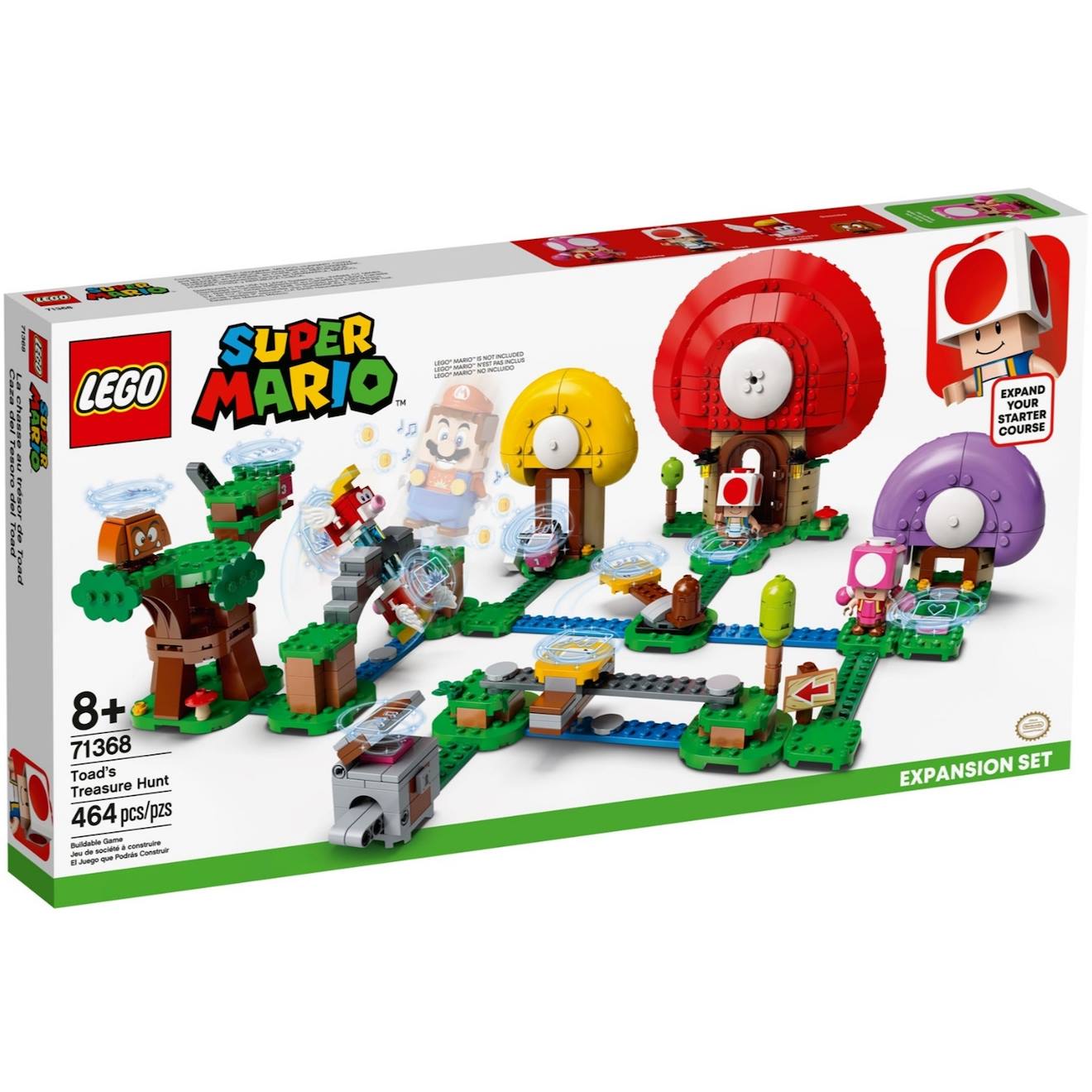 Super Mario ensemble d'extension la chasse au trésor de toad 71368 multicolore