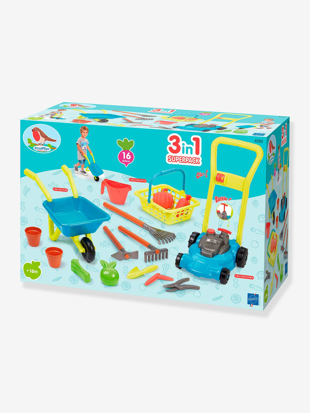 Super pack jardin 3 en 1 - multicolore