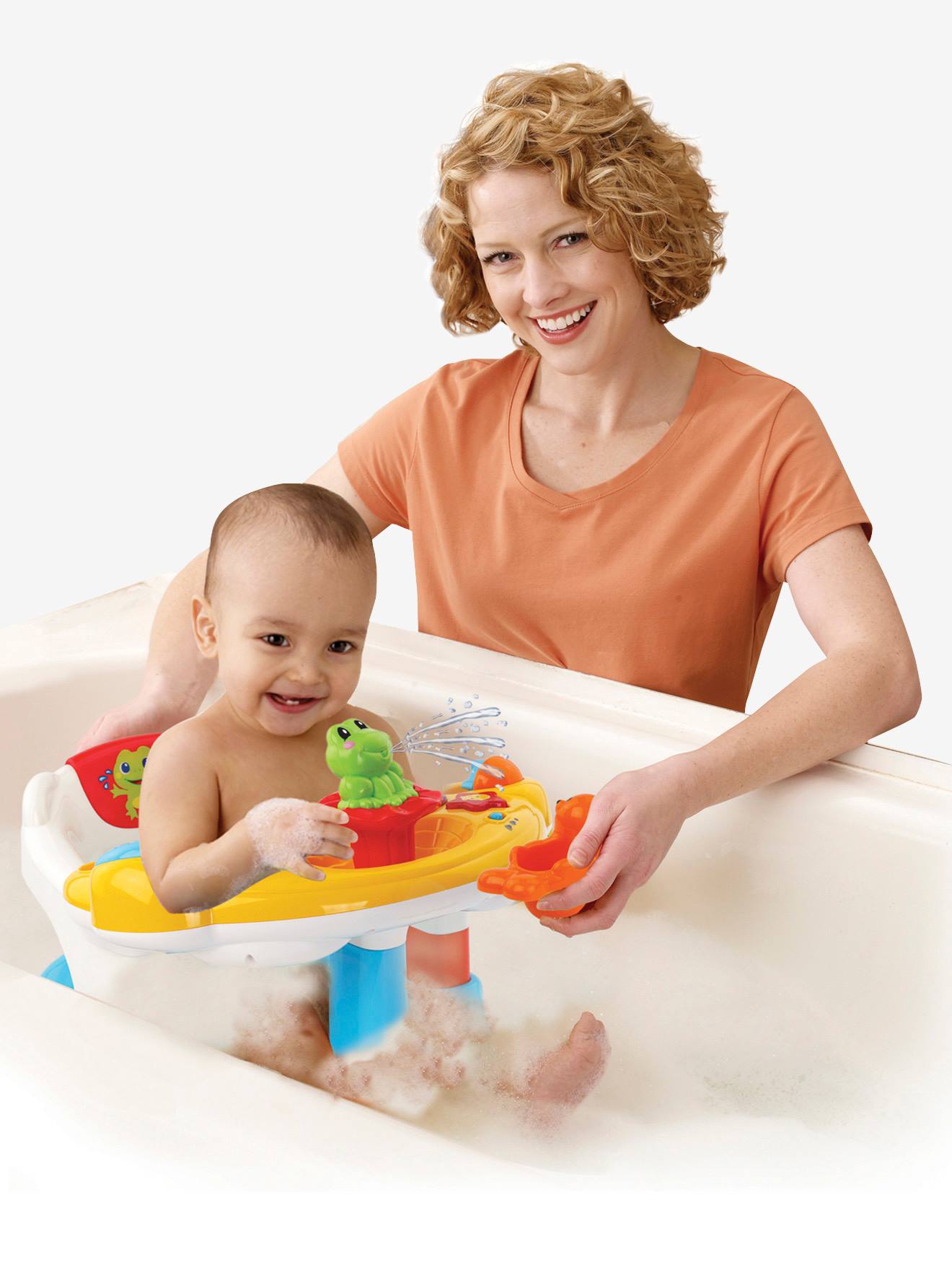 Super siège de bain interactif 2 en 1 multicolore
