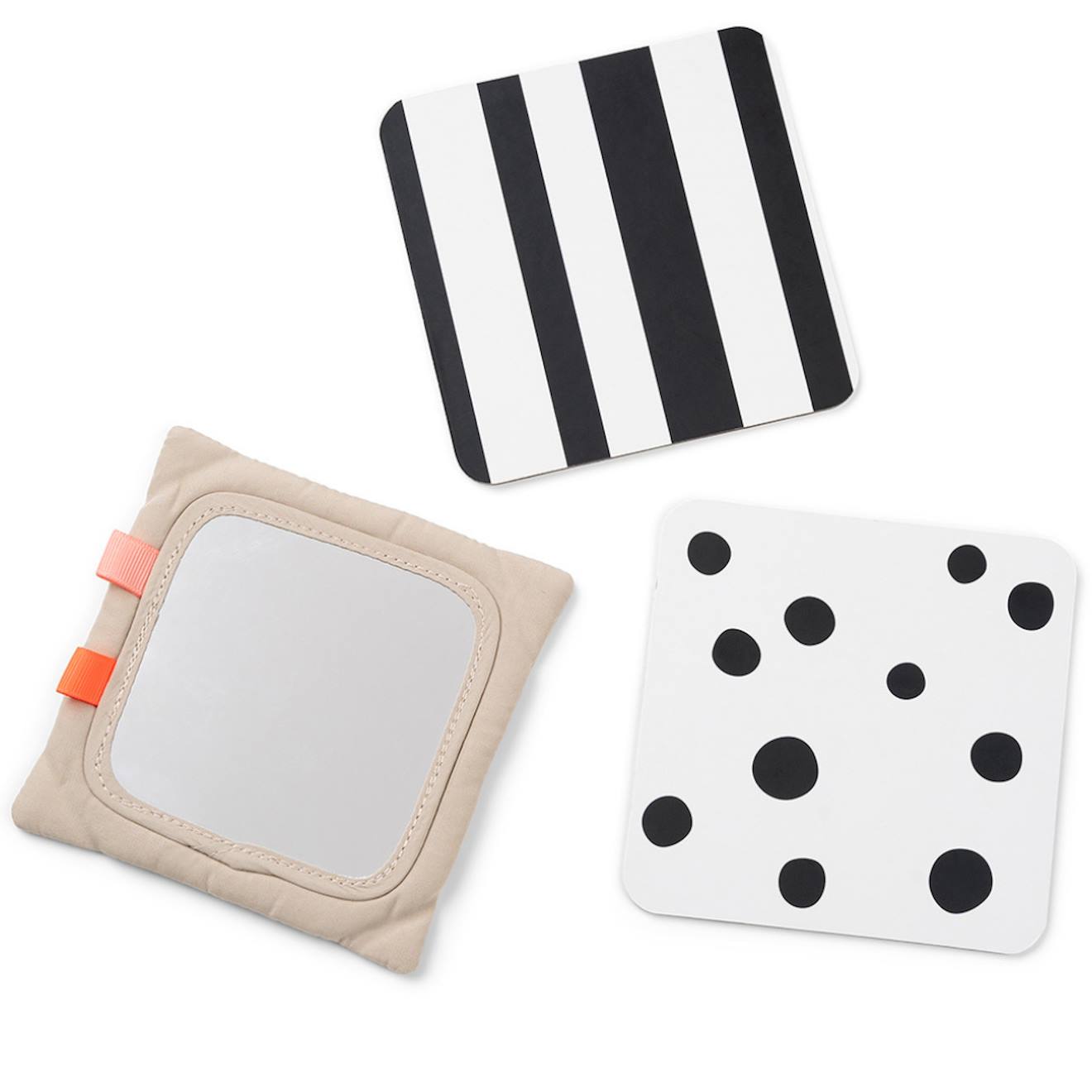 Support avec cartes de motifs contrastés deer friends sable