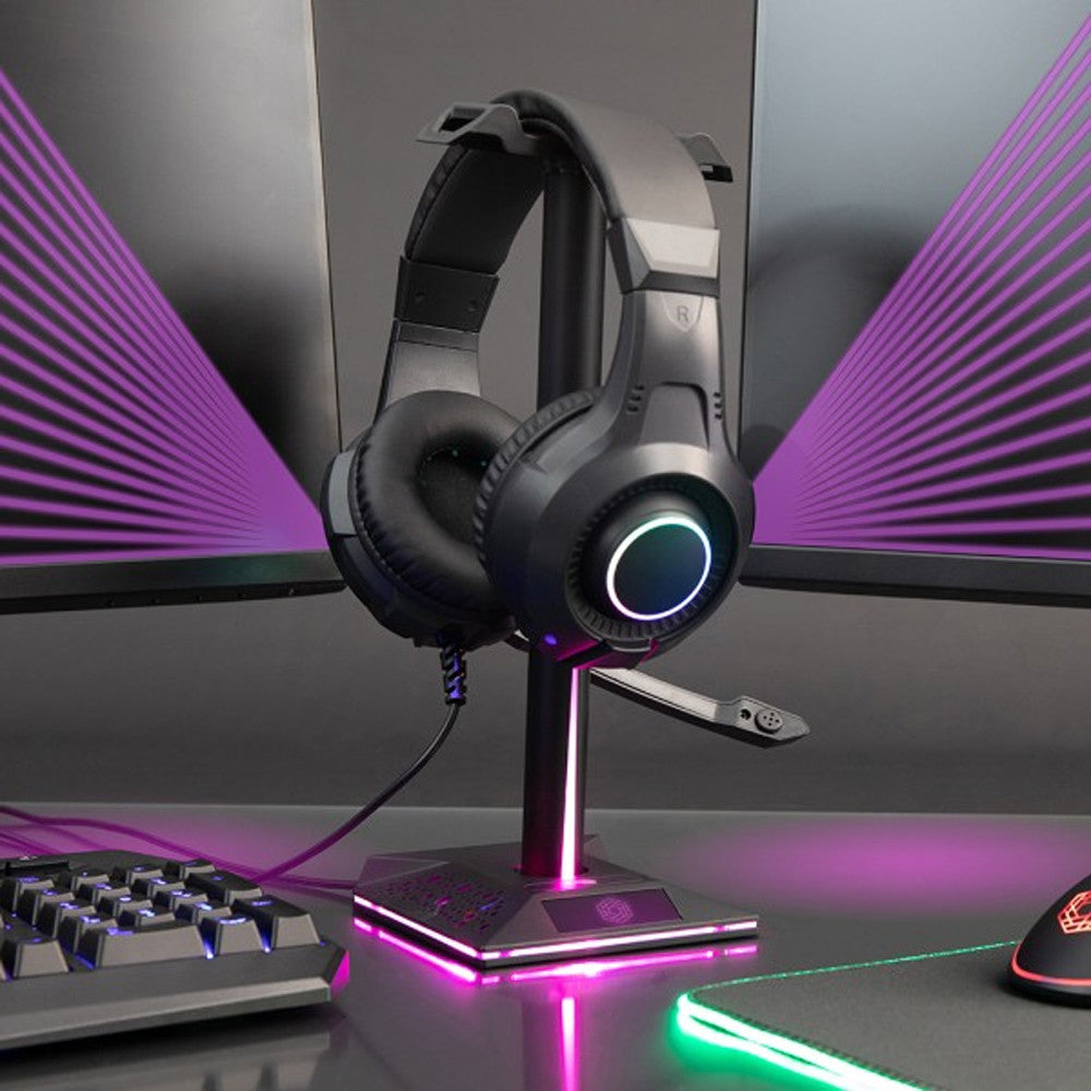 Support de Casque Gaming avec Hub - Jeux Vidéo