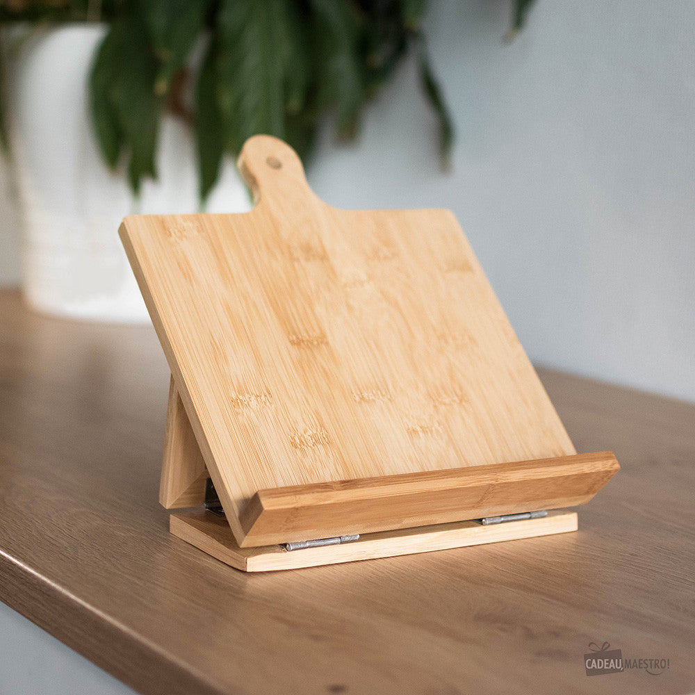 Support Livre de Cuisine Bambou - Ustensiles de Cuisine