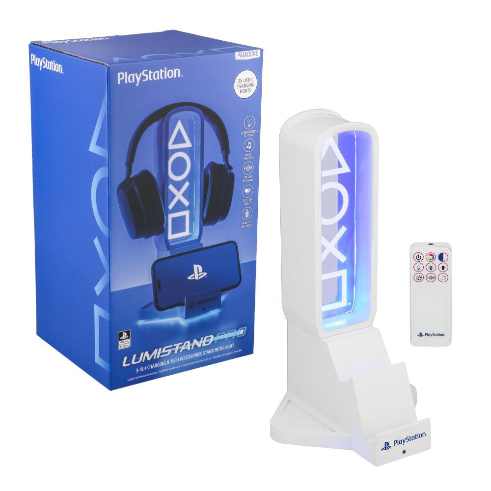 Support Playstation Lumineux pour Casque Gamer - Jeux Vidéo