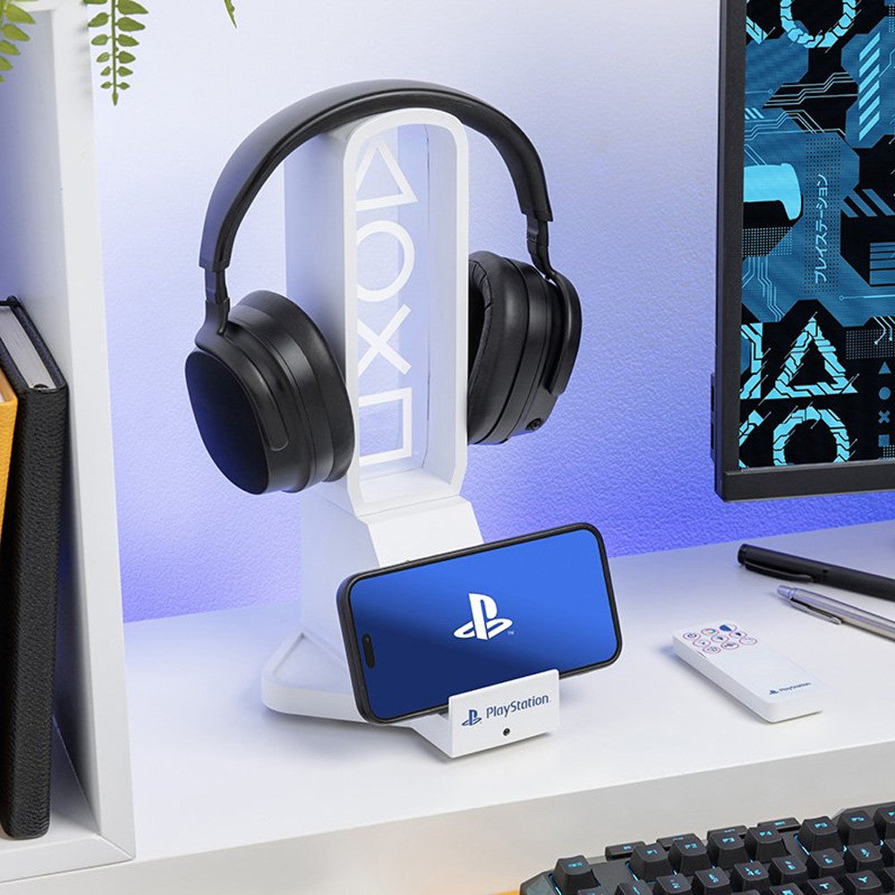 Support Playstation Lumineux pour Casque Gamer - Jeux Vidéo