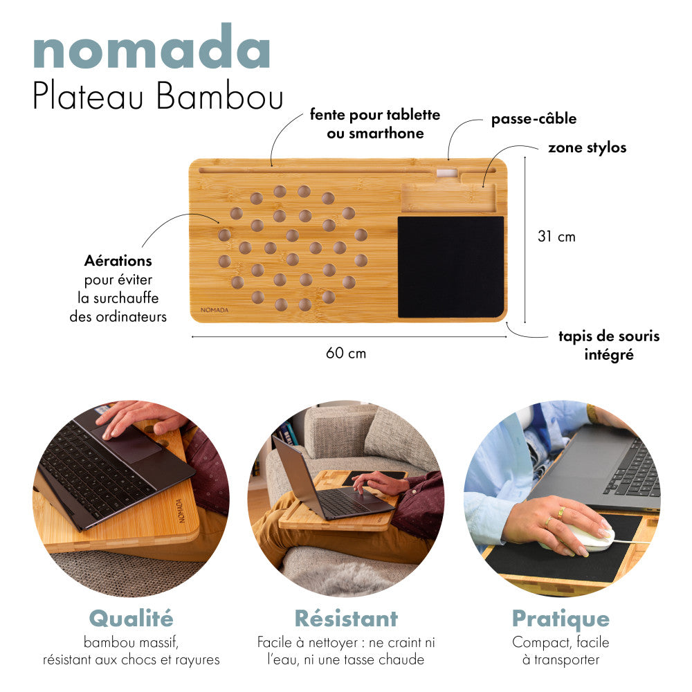 Support pour Ordinateur Portable Nomada - Fourniture de Bureau Originale