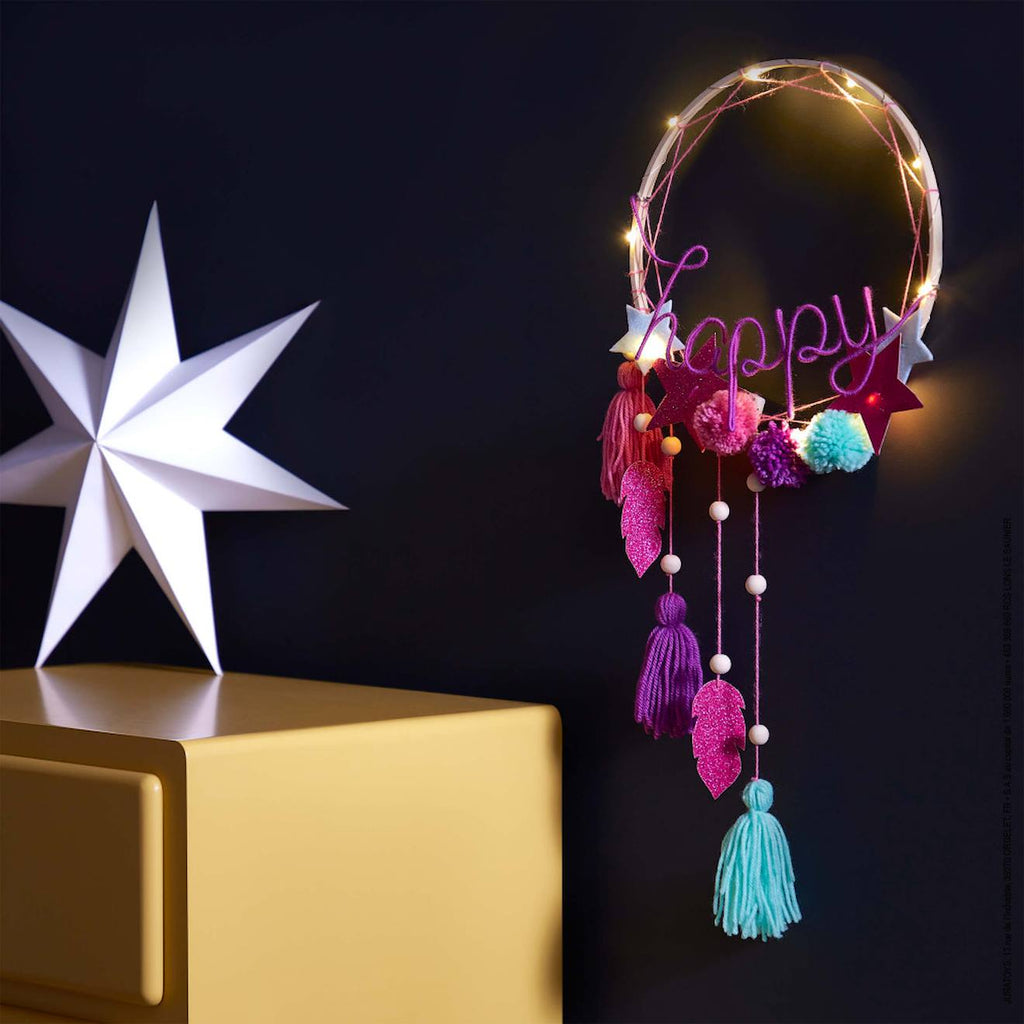 Suspension lumineuse happy rose