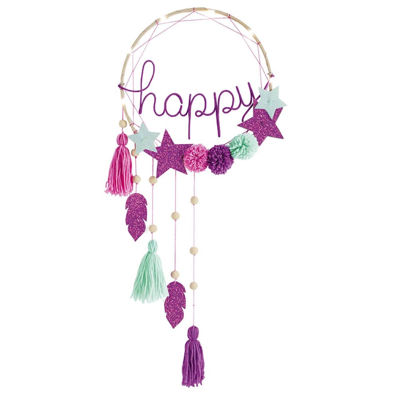Suspension lumineuse happy rose