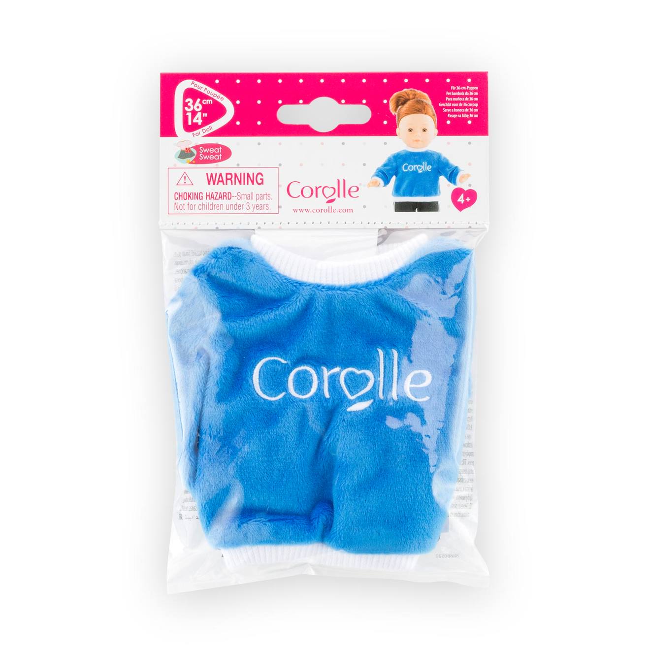 Sweat bleu pour poupée ma Corolle multicolore