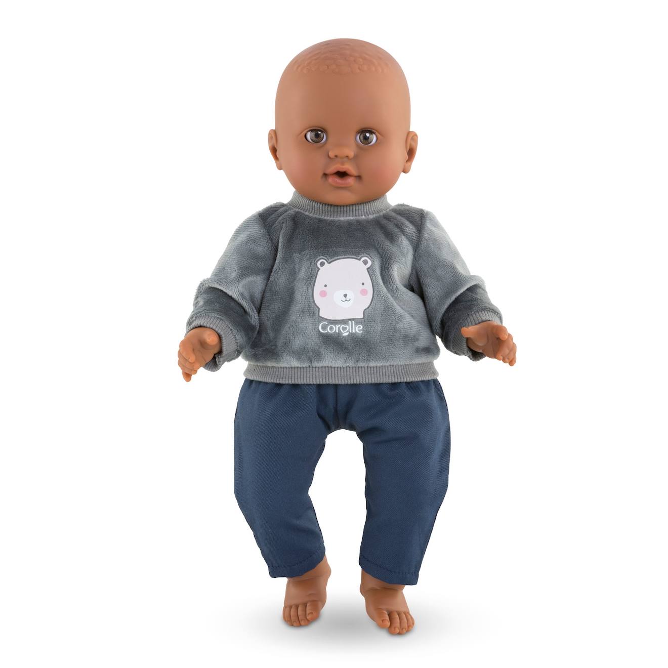 Sweat ourson pour poupon 36 cm multicolore