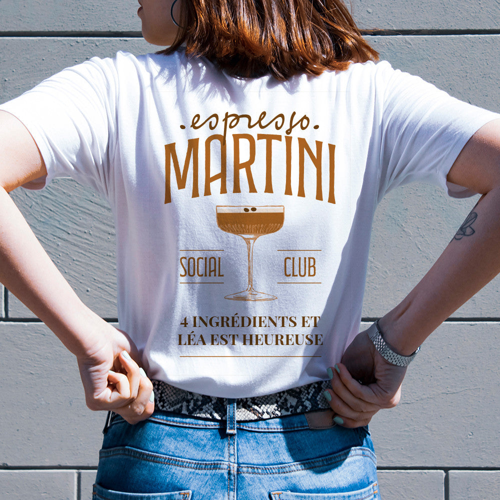 T-shirt Espresso Martini à Personnaliser - T-Shirt Personnalisé