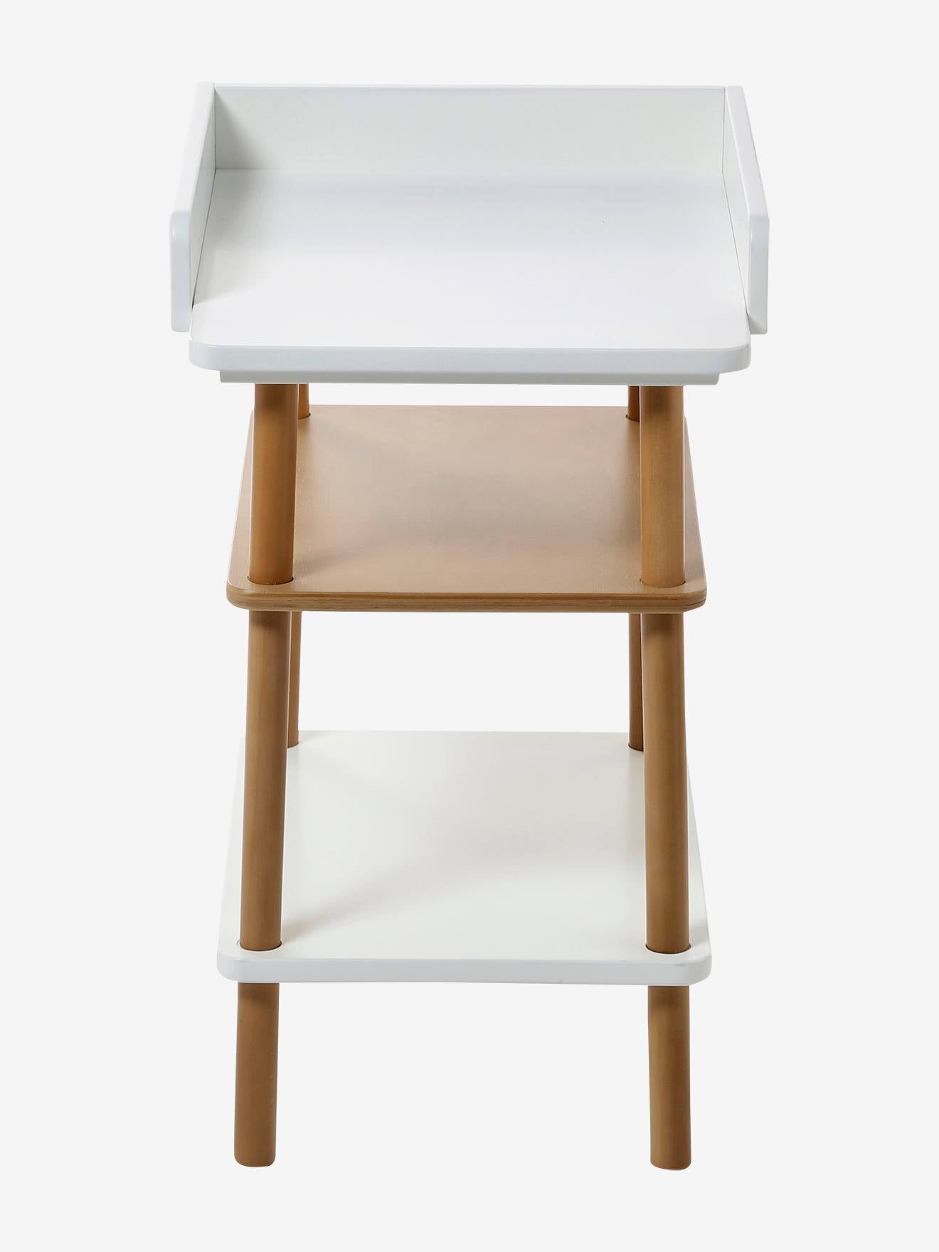 Table à langer poupée en bois FSC blanc