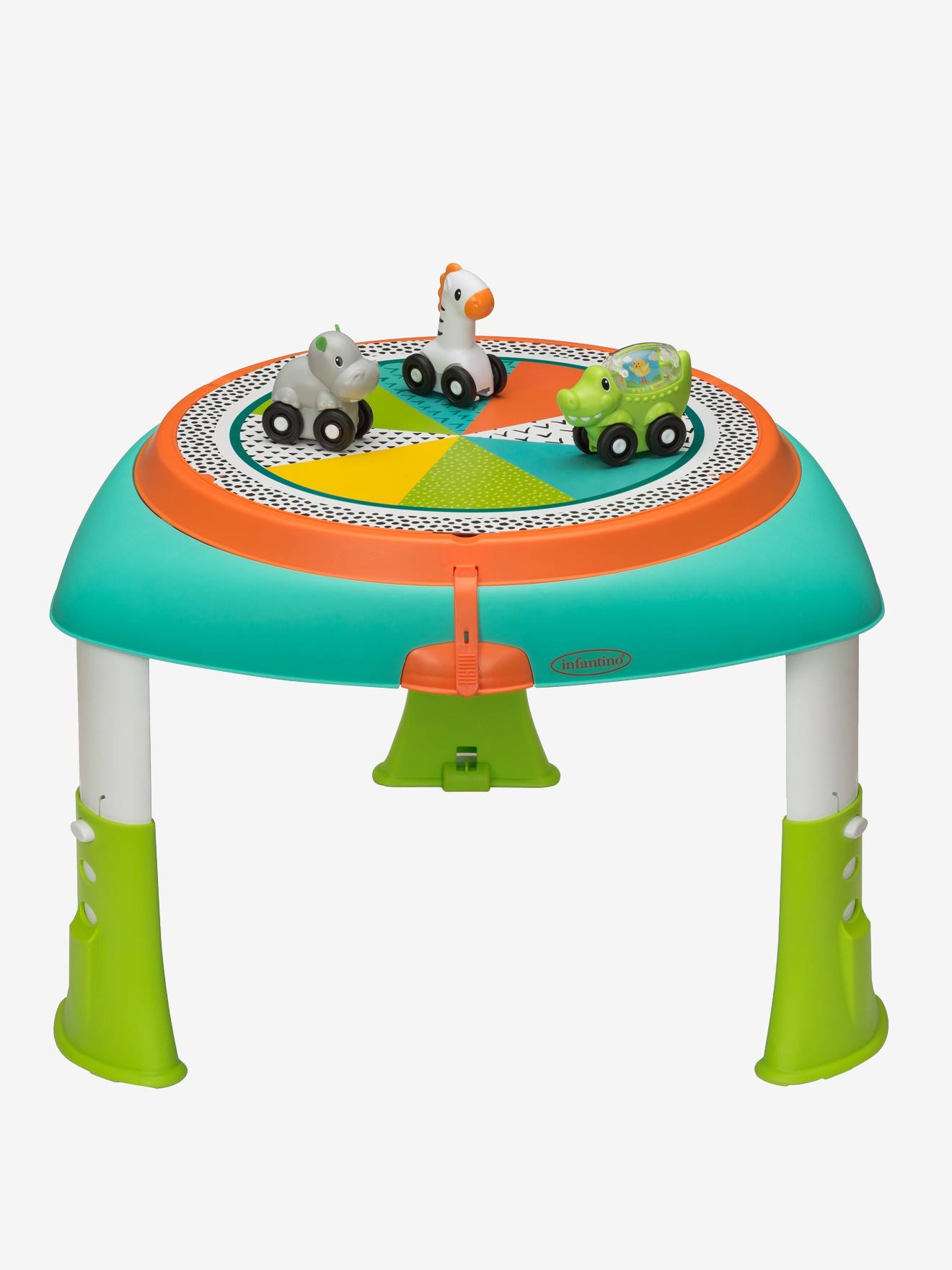 Table d'activités 360° évolutive multicolore
