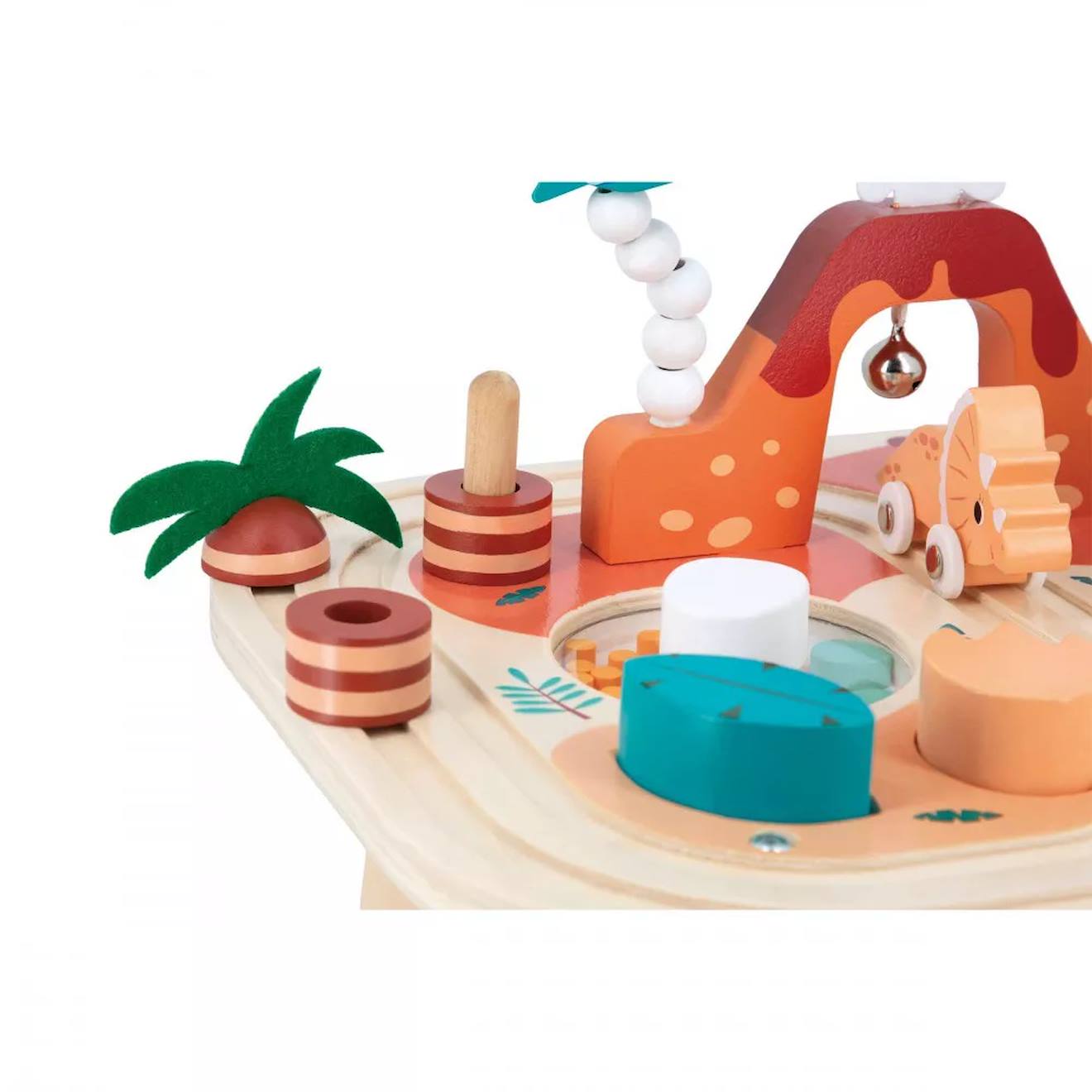 Table d'activités dino multicolore