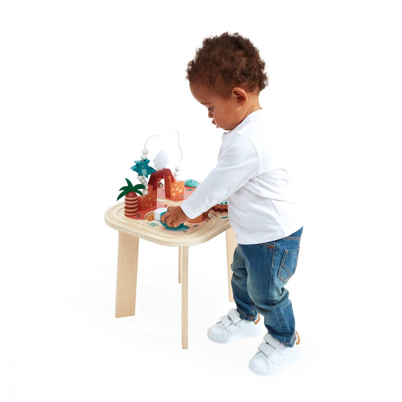 Table d'activités dino multicolore