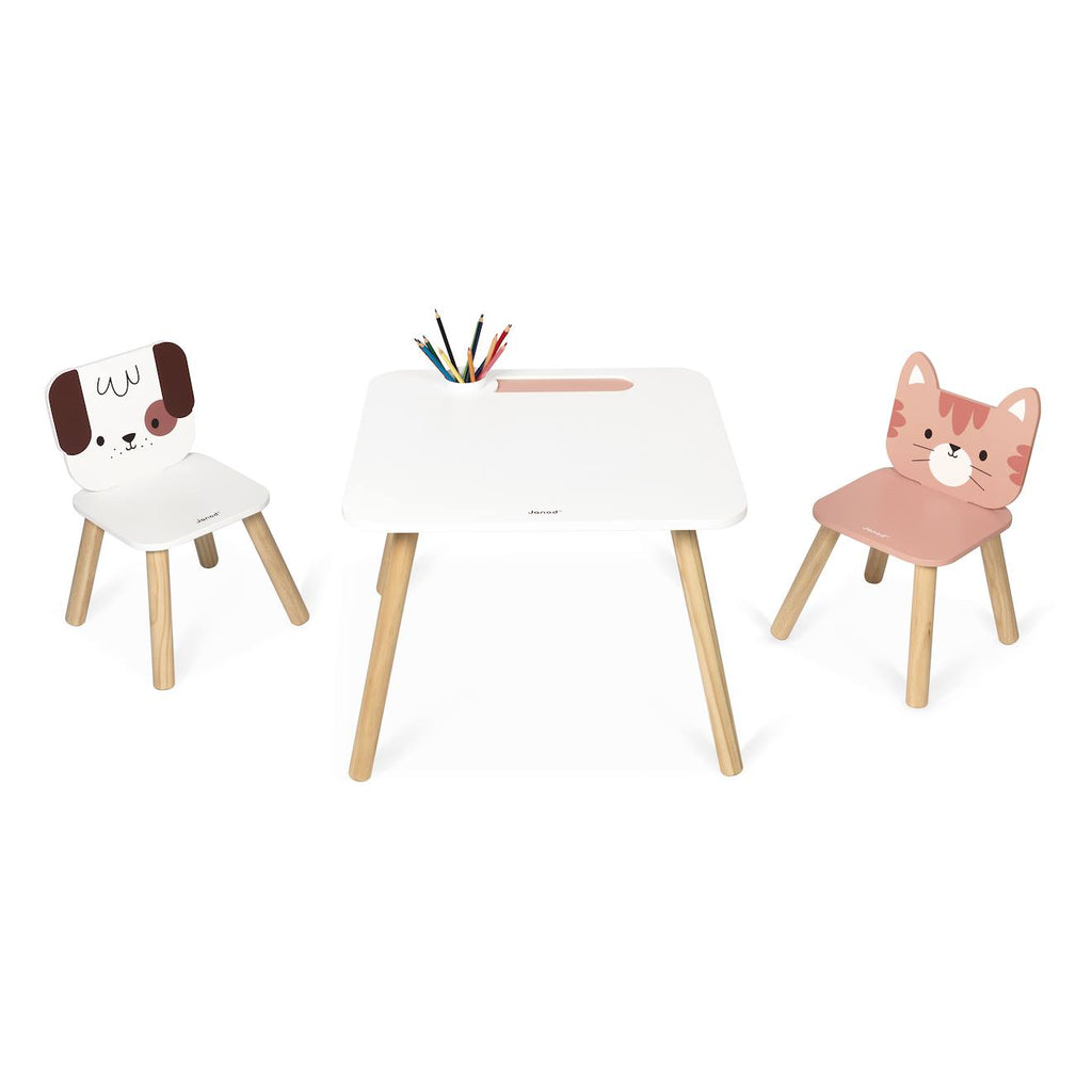 Table de dessin et activités en bois multicolore