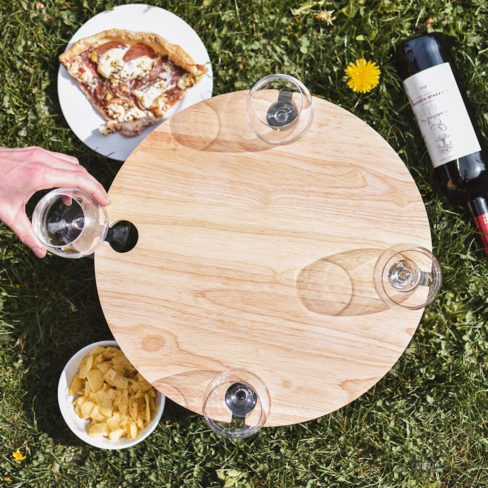 Table de Pique-Nique en Bois Pliante - Vin