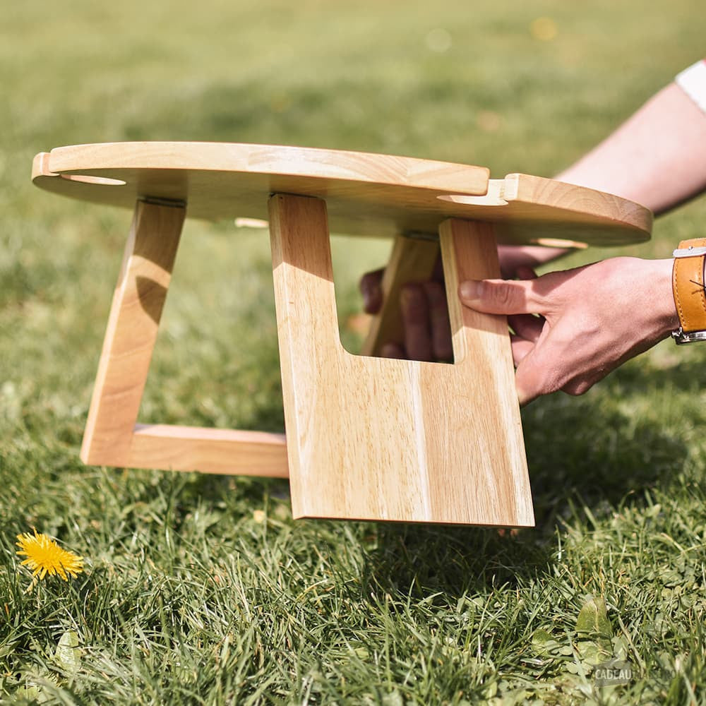 Table de Pique-Nique en Bois Pliante - Vin