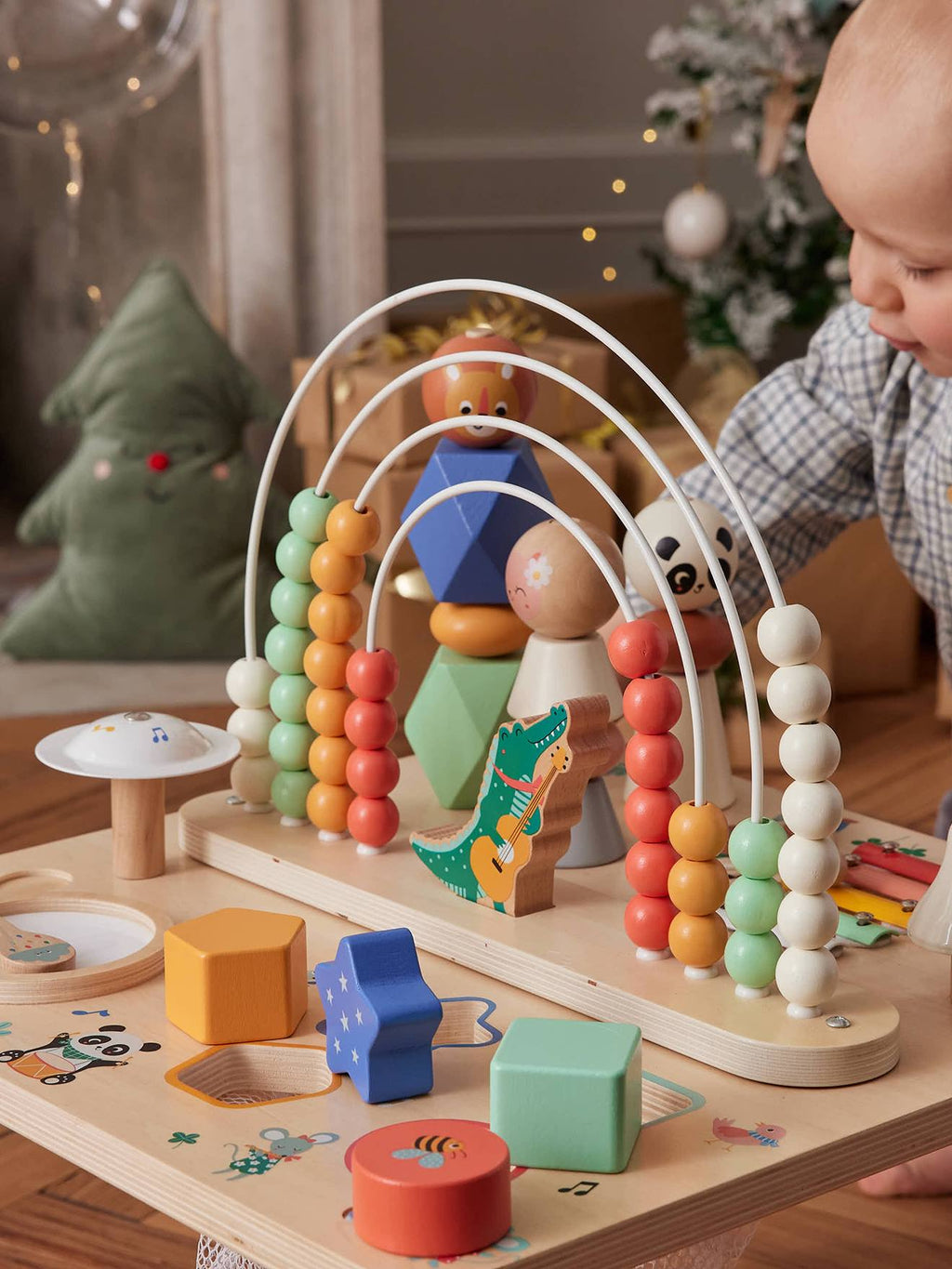 Table d'éveil musicale bois FSC les animaux joyeux bois