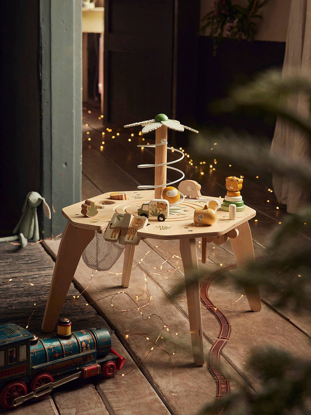 Table multi-activités hanoï en bois FSC multicolore