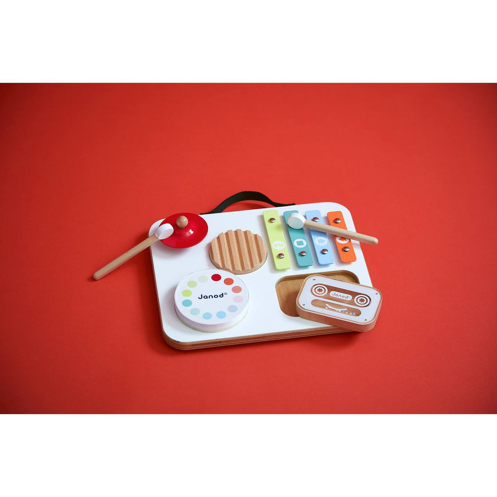 Table musicale baby en bois - 5 activités multicolore