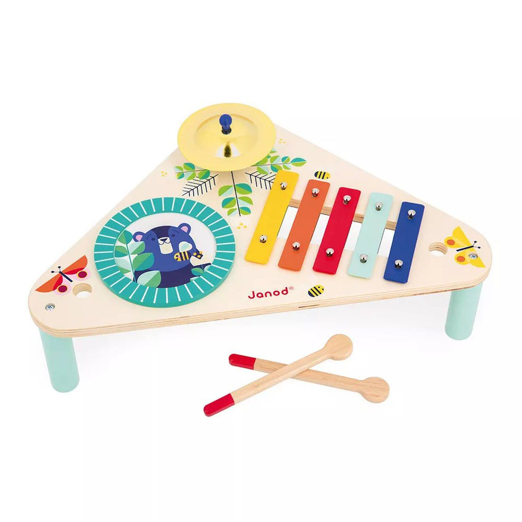Table musicale en bois - gioia multicolore