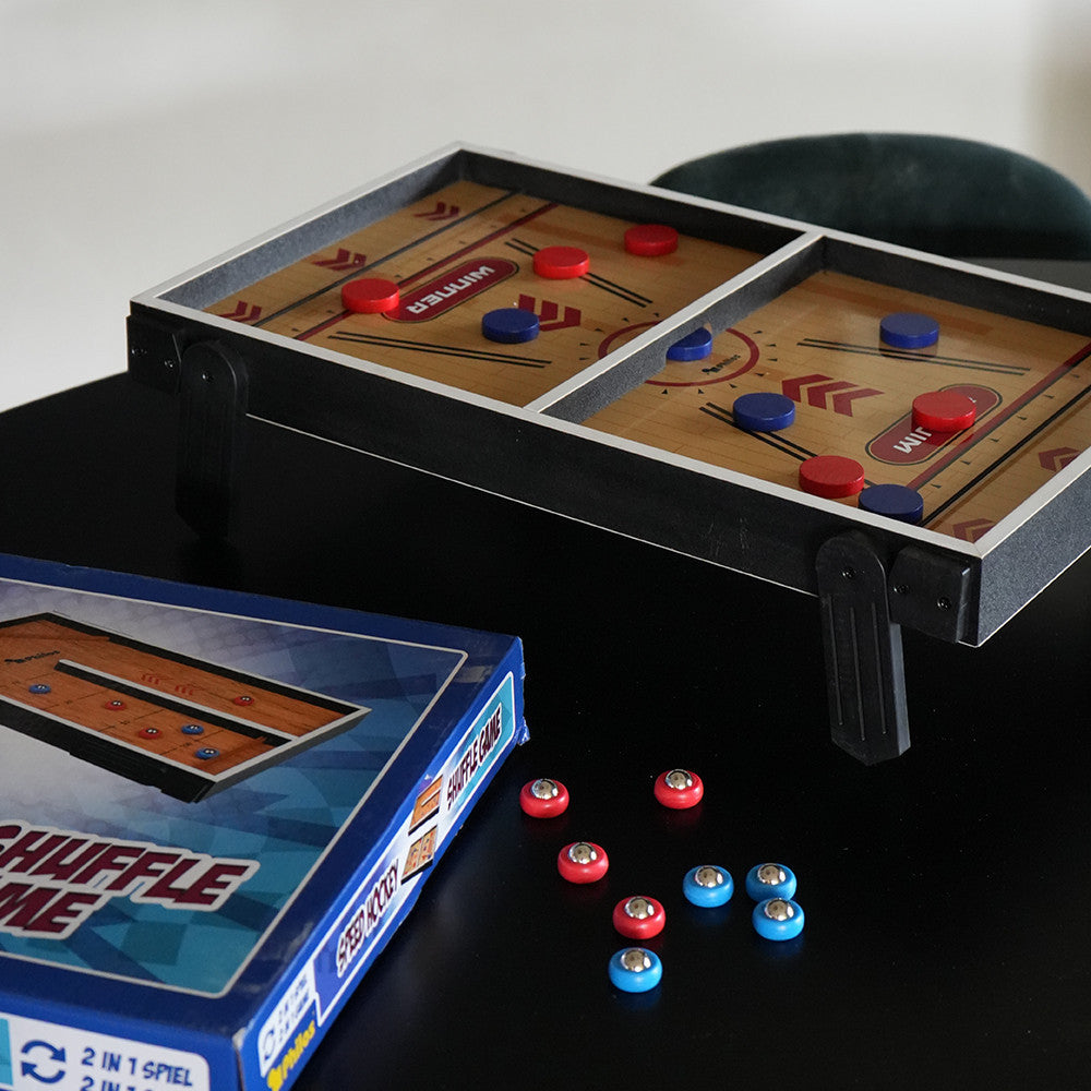 Table Réversible Speed Hockey & Shuffle Game - Jeu d'Adresse