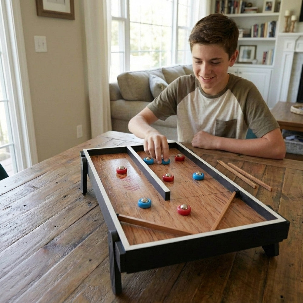 Table Réversible Speed Hockey & Shuffle Game - Jeu d'Adresse